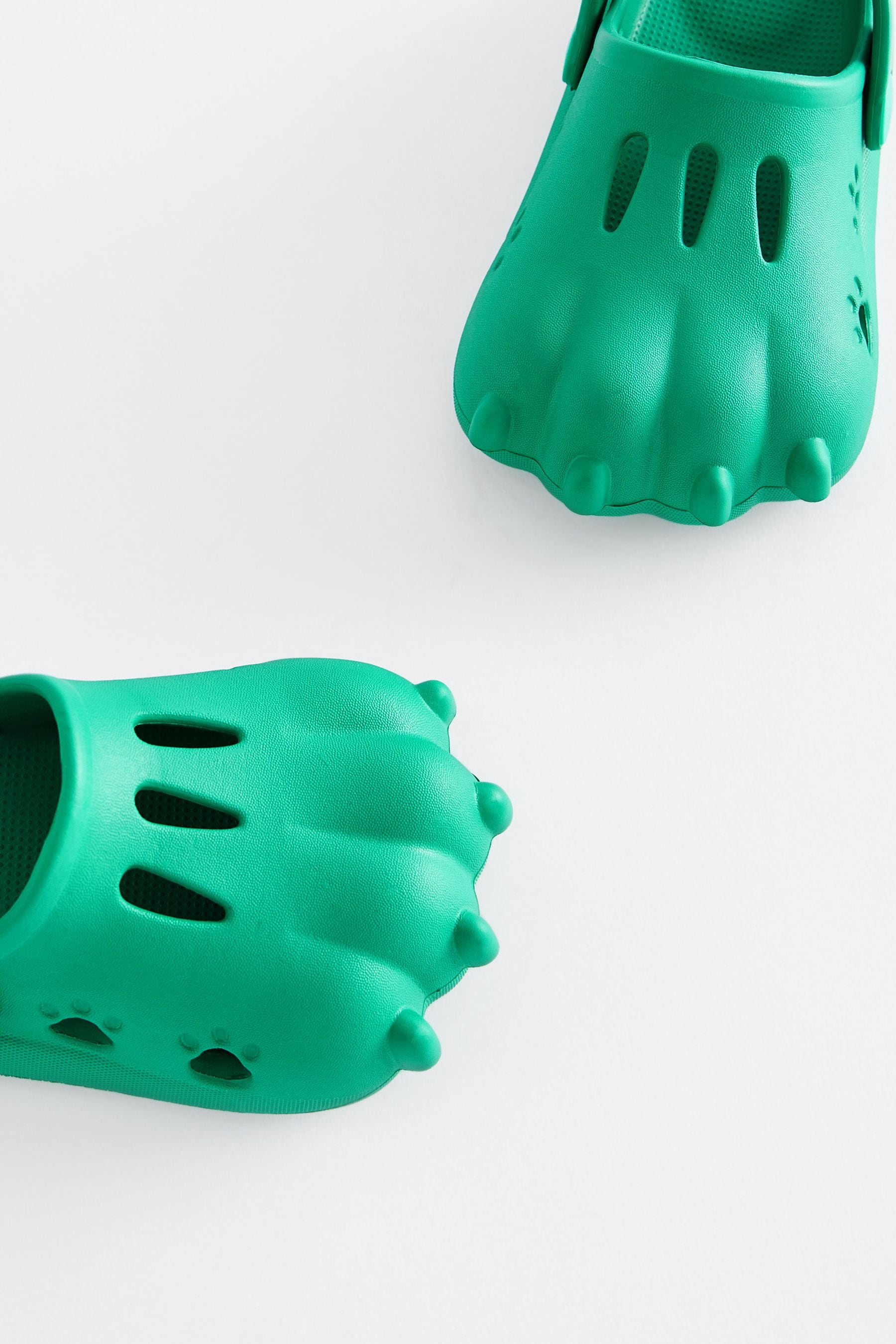 Bright Green 3D Claw Clogs