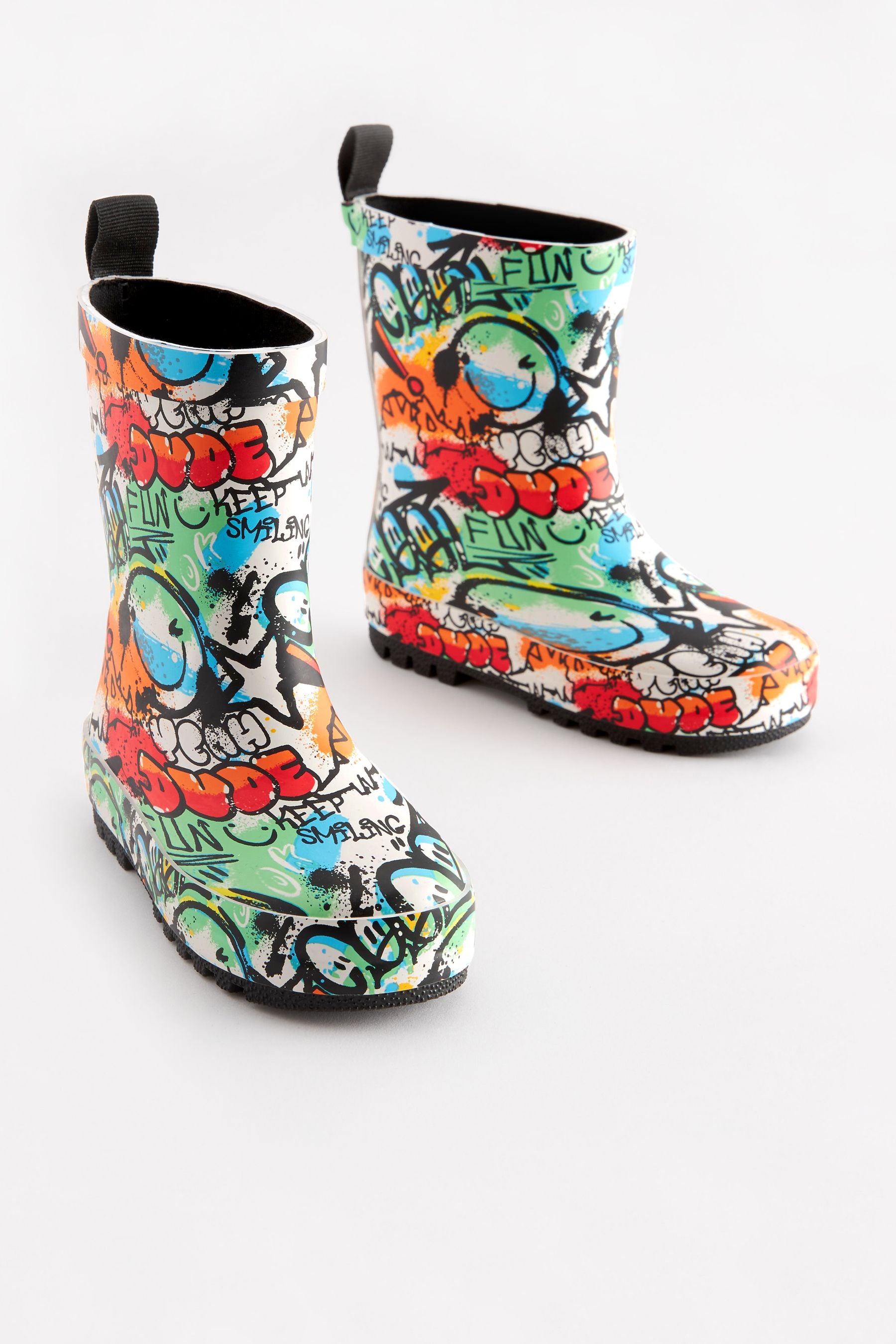 Bright Graffiti Rubber Wellies