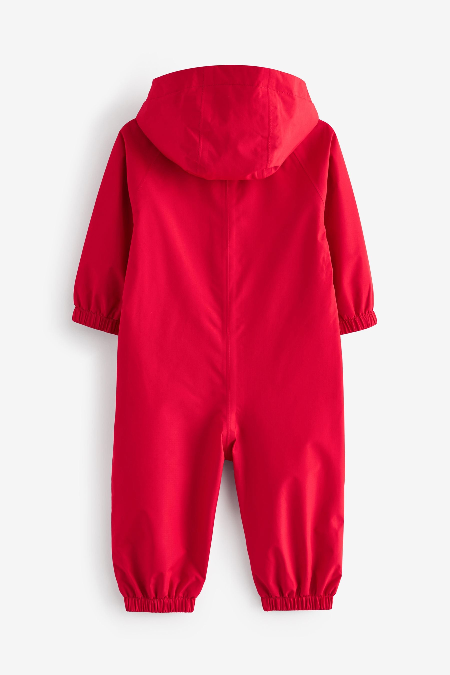 Red Waterproof Fleece Lined Puddlesuit (3mths-7yrs)