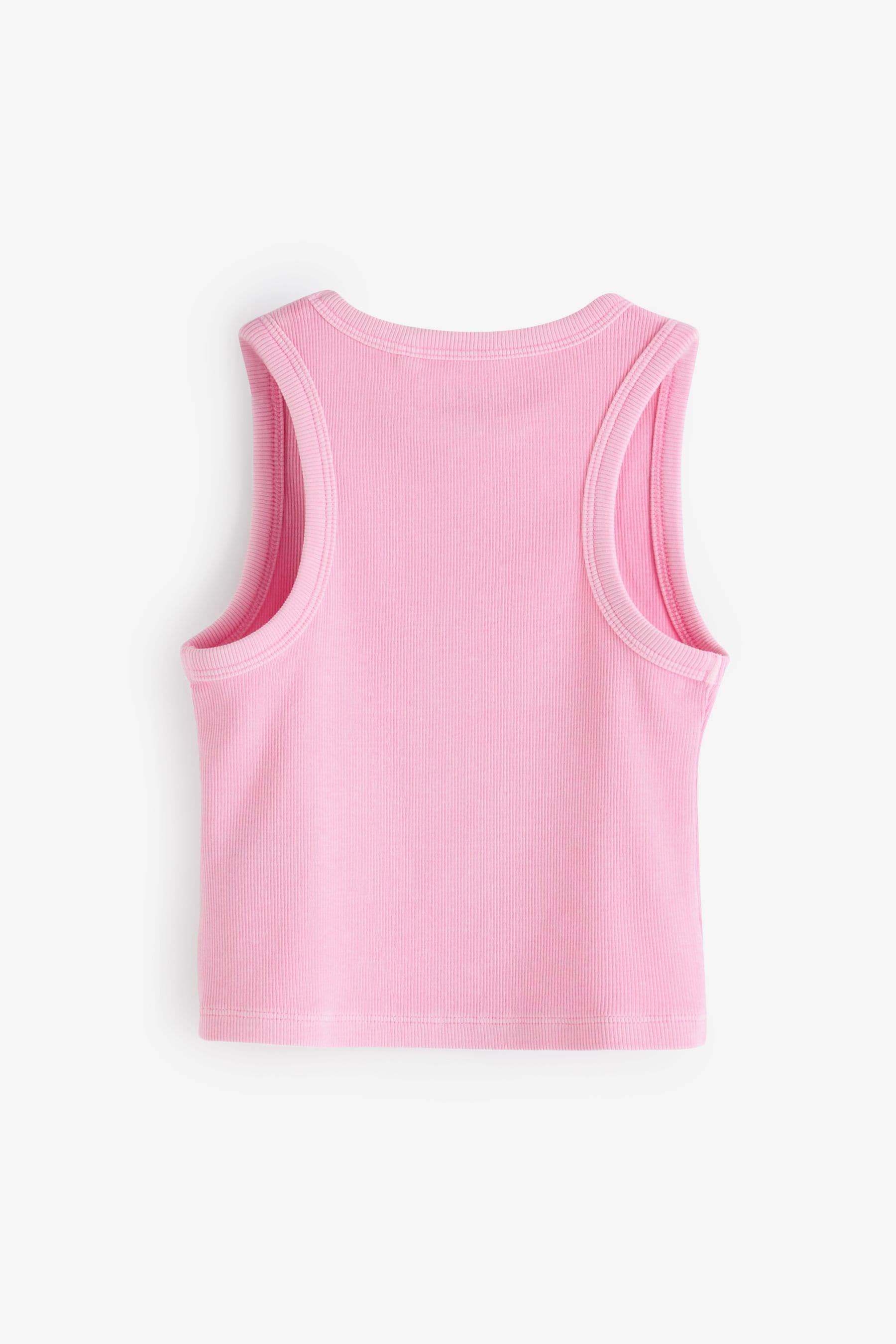 Pink Varsity Graphic Boxy Vest (3-16yrs)