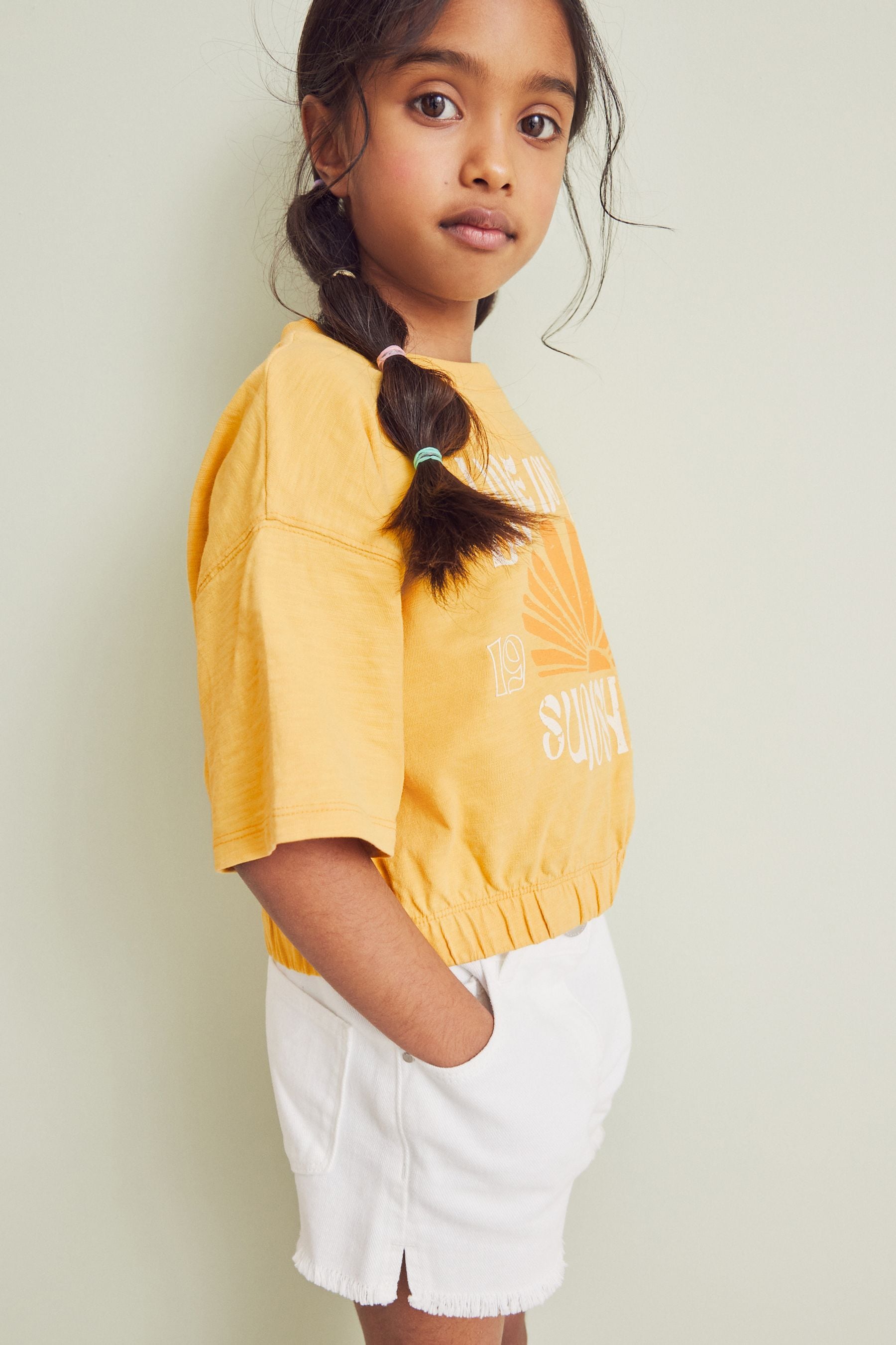 Yellow Sunshine Graphic Boxy T-Shirt (3-16yrs)