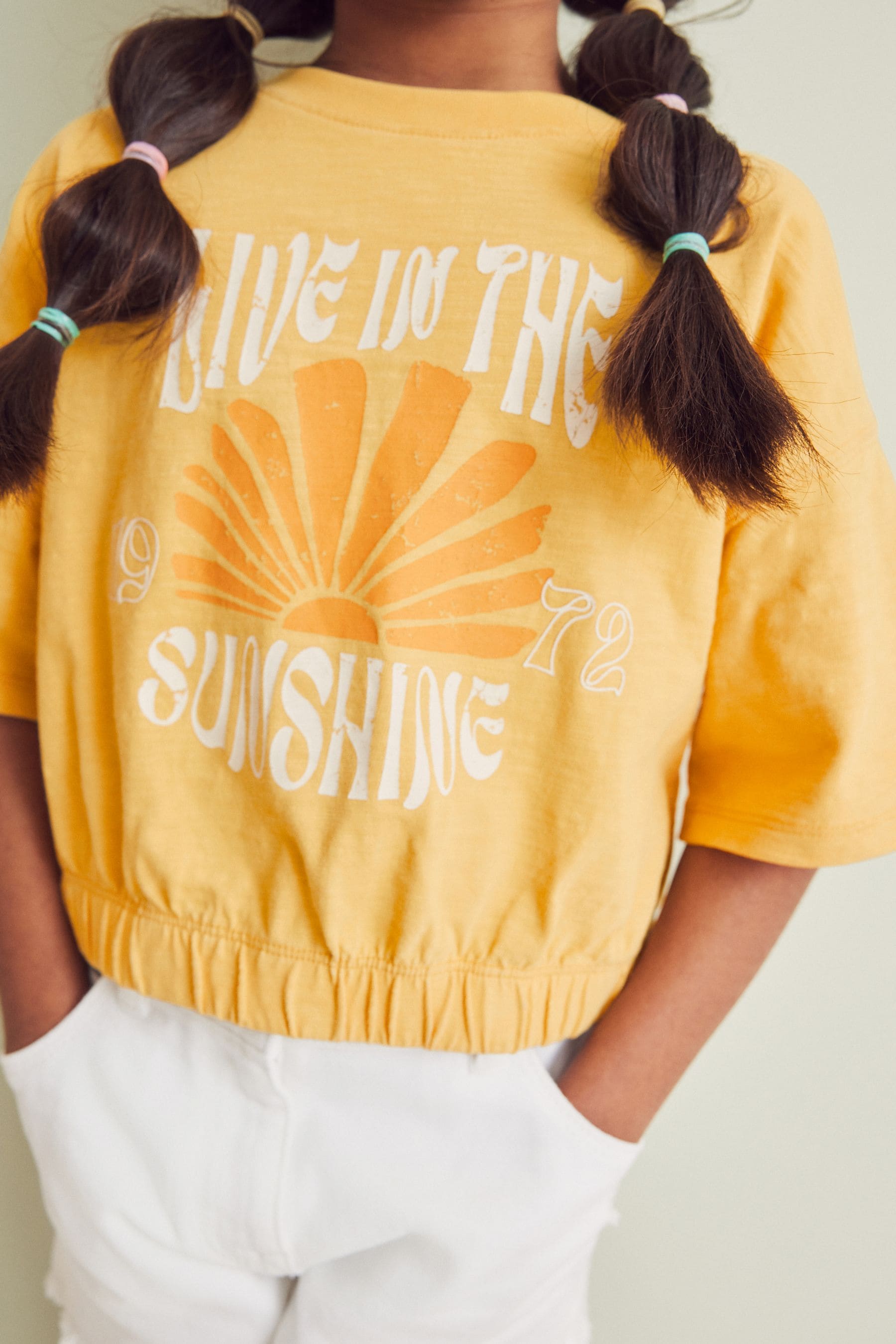 Yellow Sunshine Graphic Boxy T-Shirt (3-16yrs)