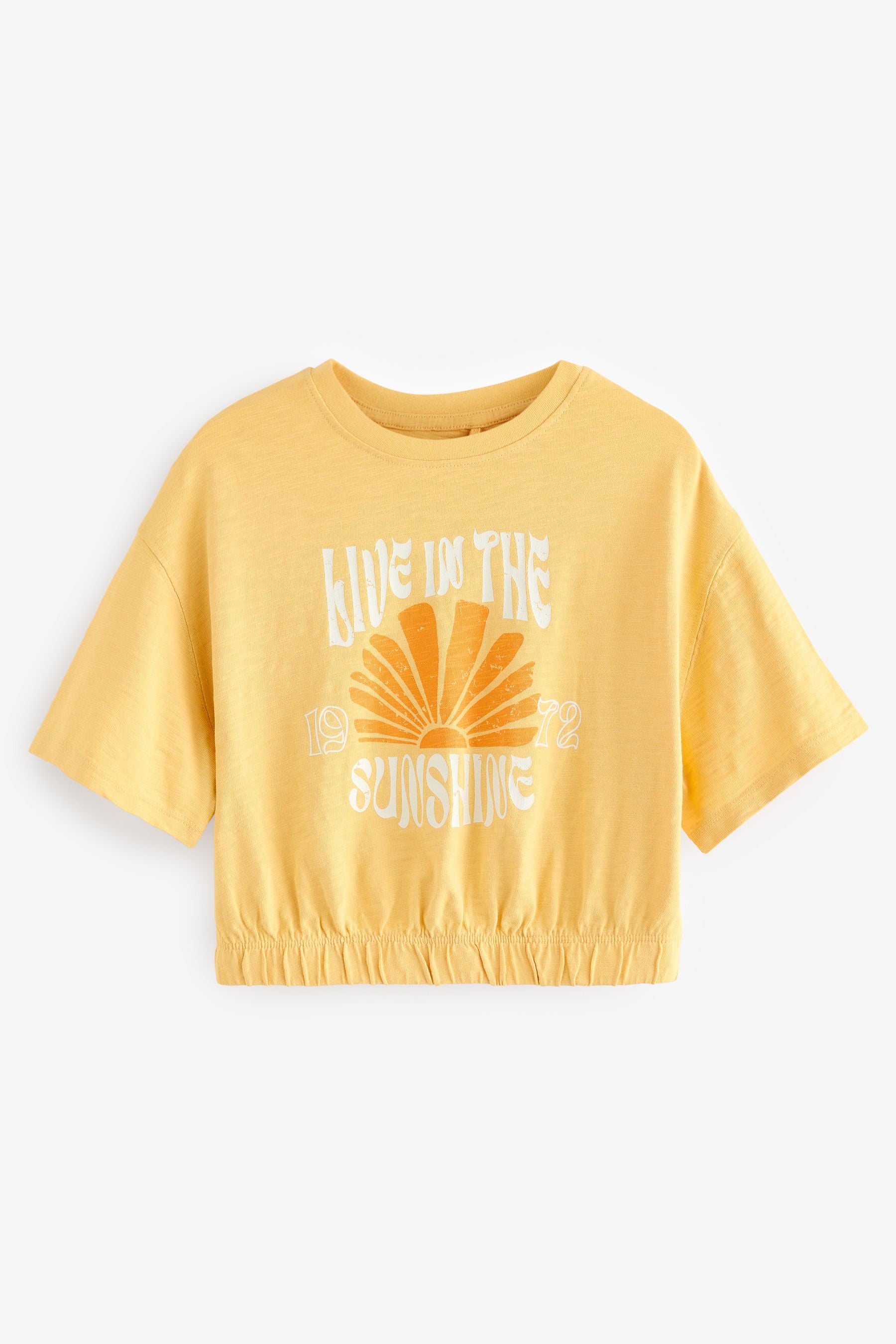 Yellow Sunshine Graphic Boxy T-Shirt (3-16yrs)