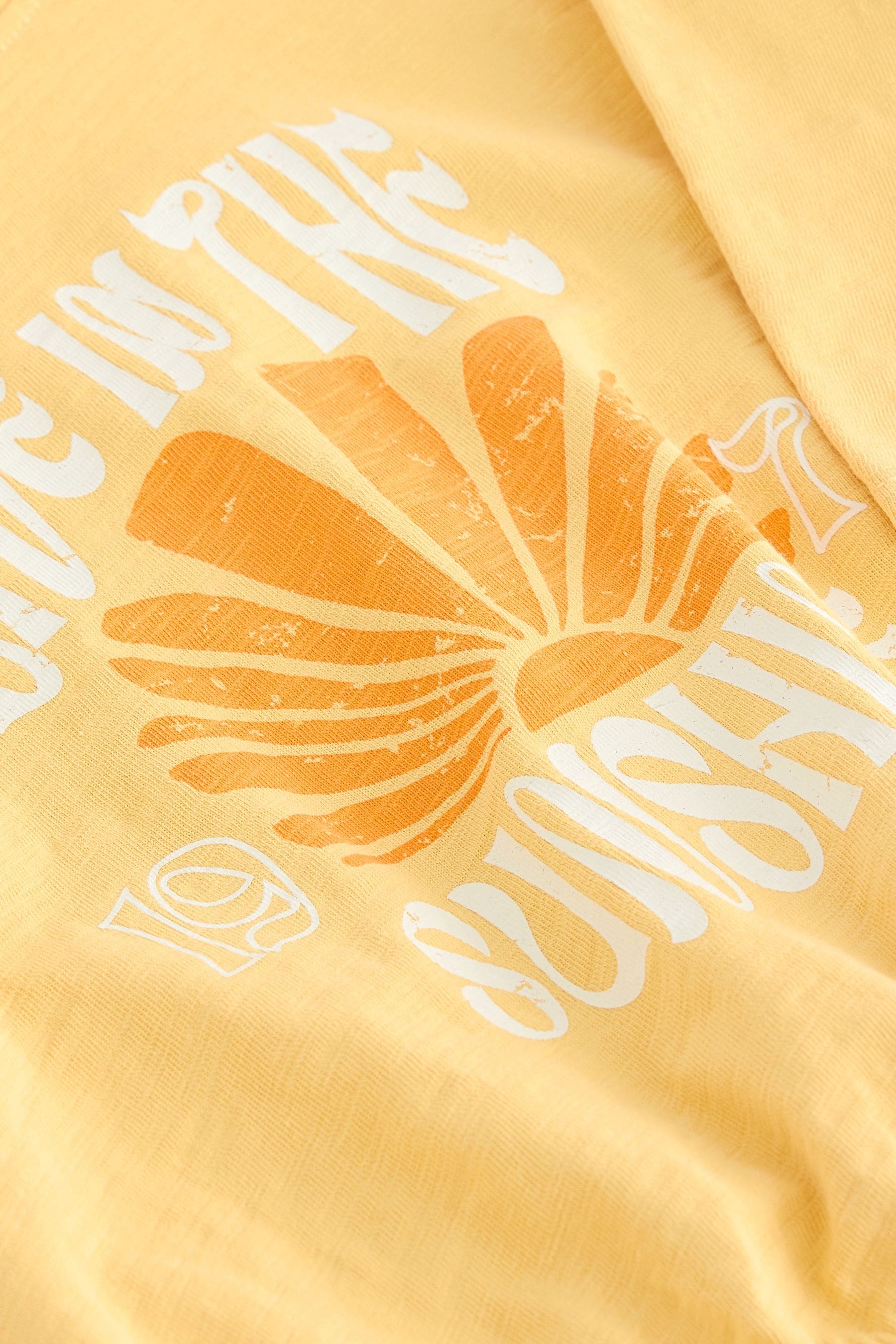 Yellow Sunshine Graphic Boxy T-Shirt (3-16yrs)