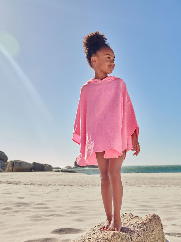 Pink 100% Cotton Kaftan (3-16yrs)