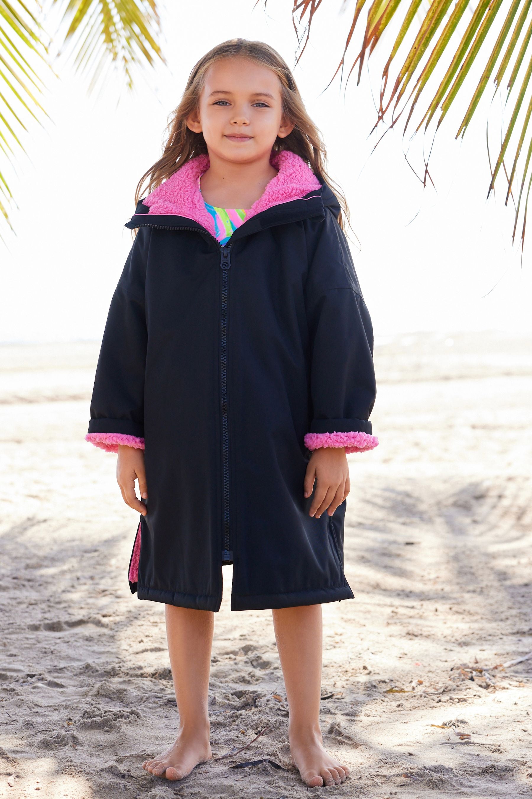 Black Waterproof Changing Robe (3-16yrs)