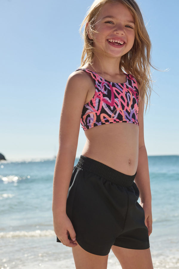 Black Beach Shorts (3-16yrs)