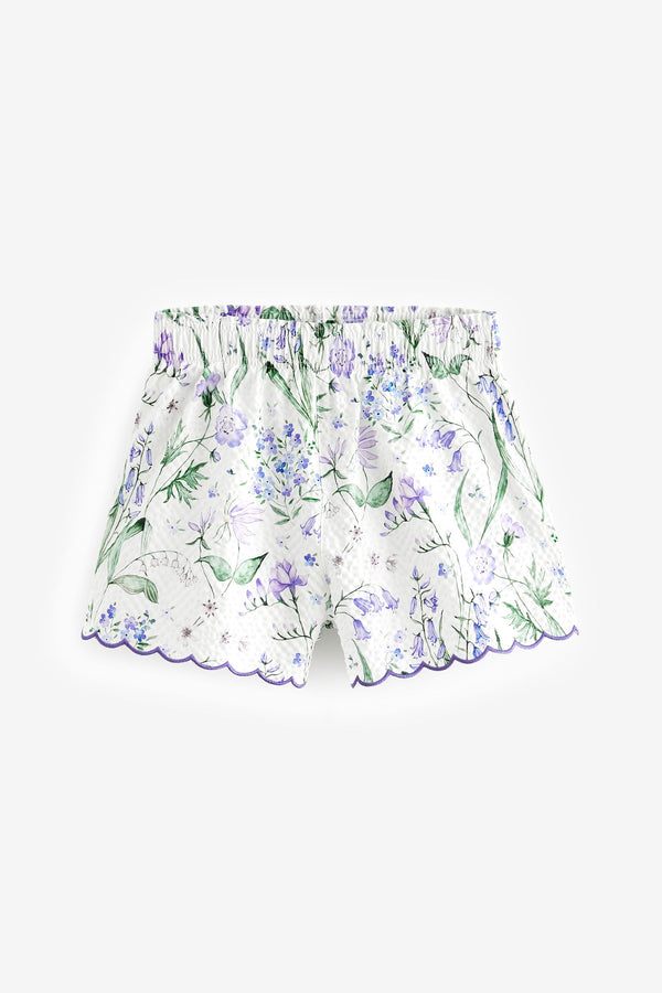 Floral Textured Beach Shorts (3-16yrs)