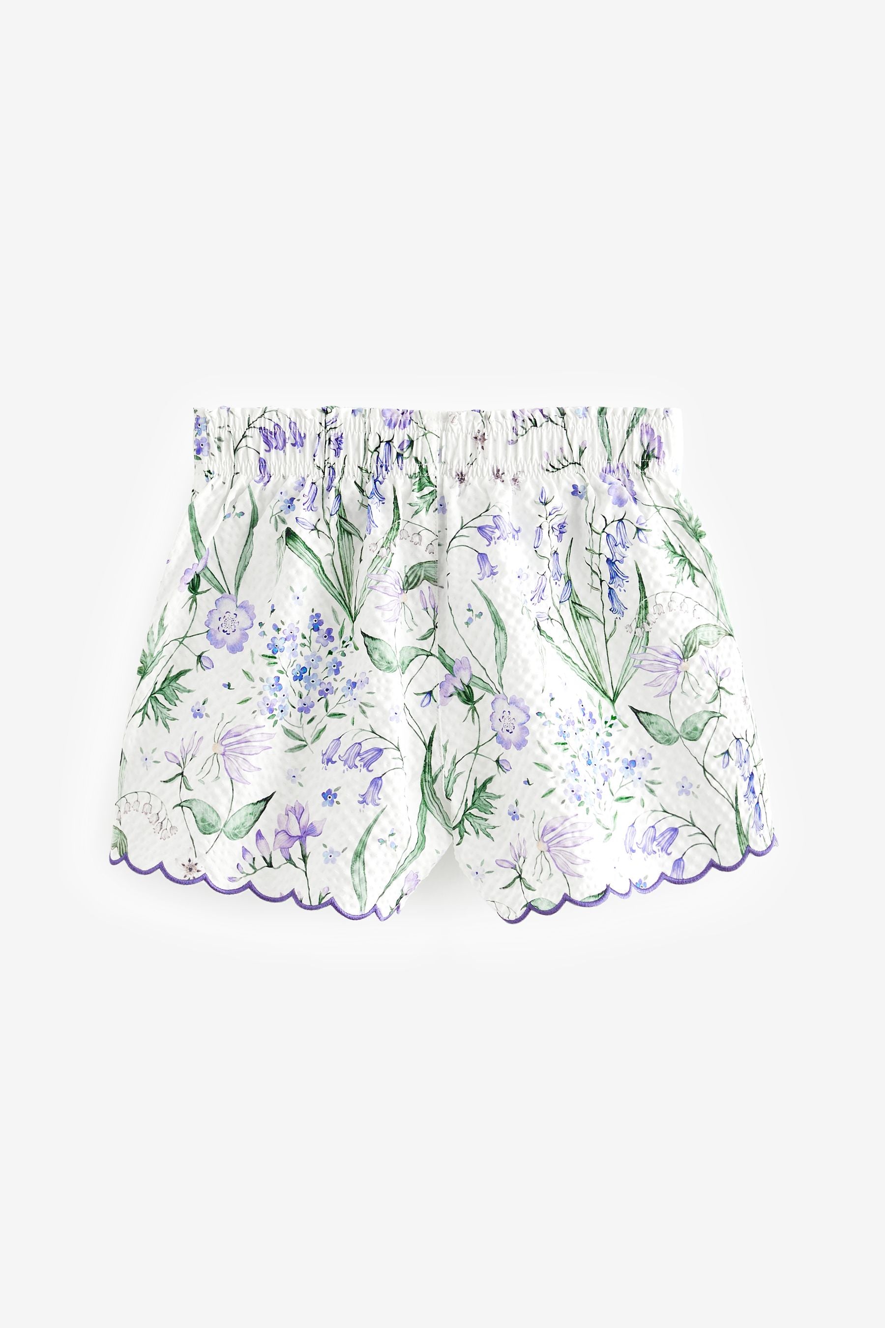 Floral Textured Beach Shorts