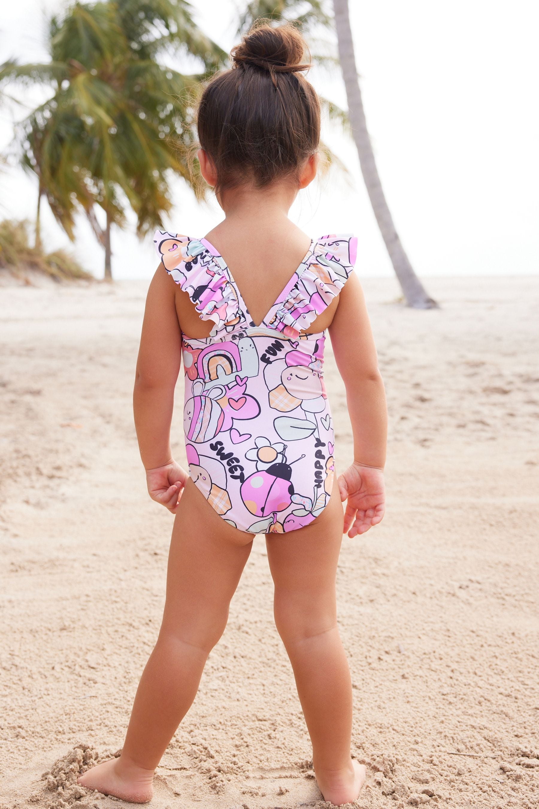 Multi Character Frill Swimsuit (3mths-7yrs)