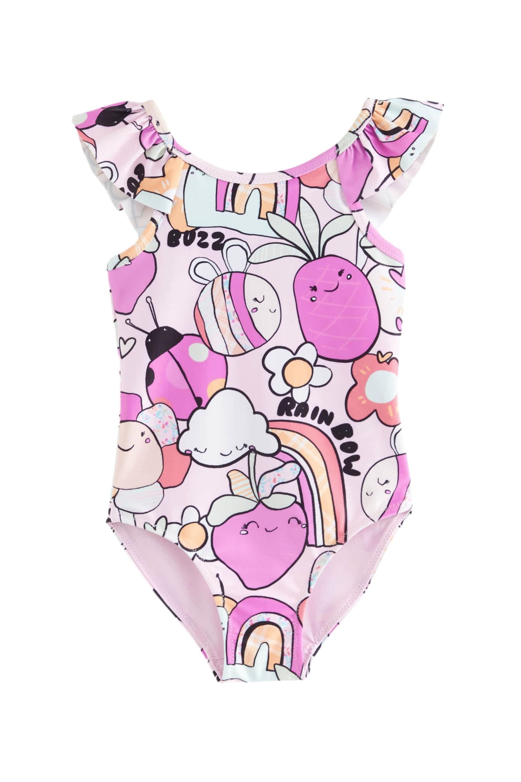 Multi Character Frill Swimsuit (3mths-7yrs)