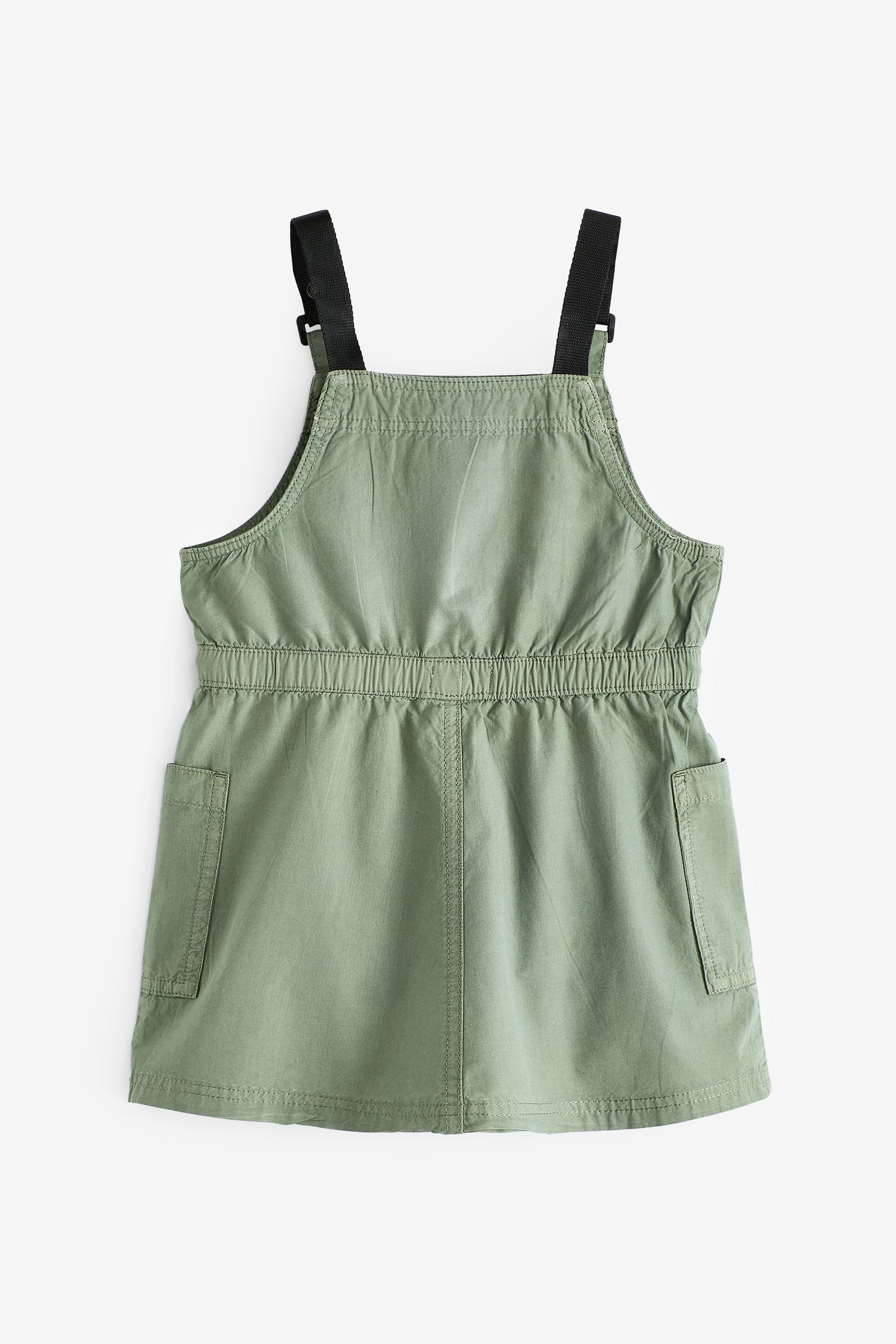 Green Cargo Utility Pinafore Dress (3mths-8yrs)