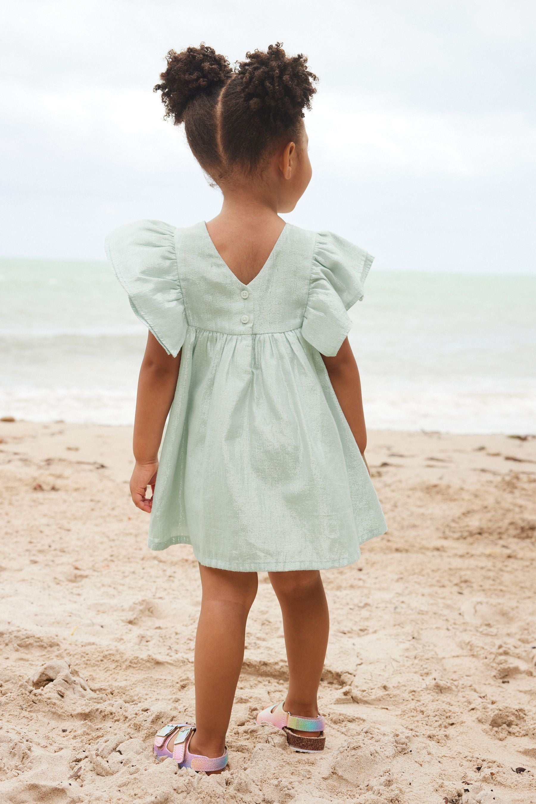 Mint Green Shimmer Party Dress (3mths-8yrs)