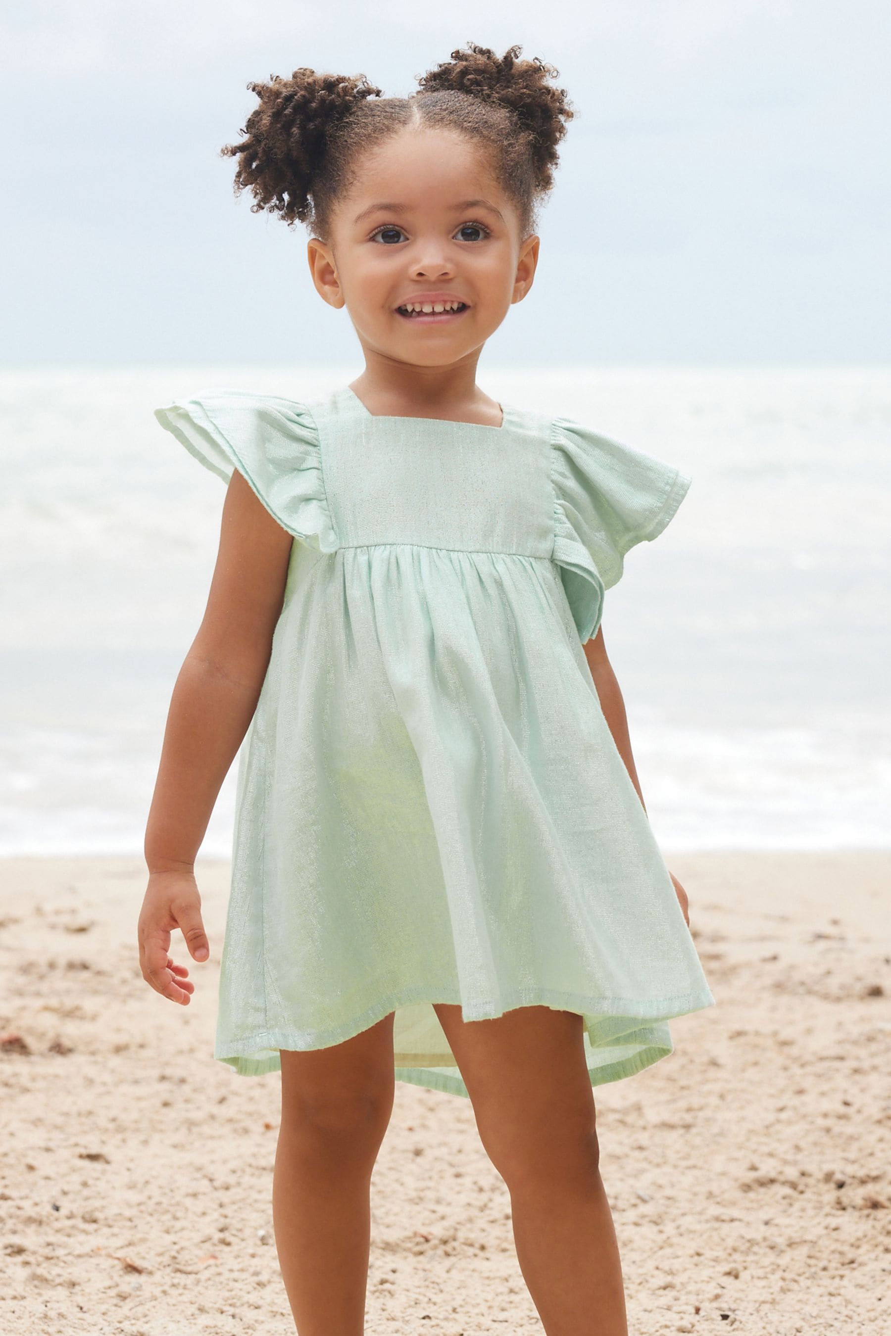 Mint Green Shimmer Party Dress (3mths-8yrs)