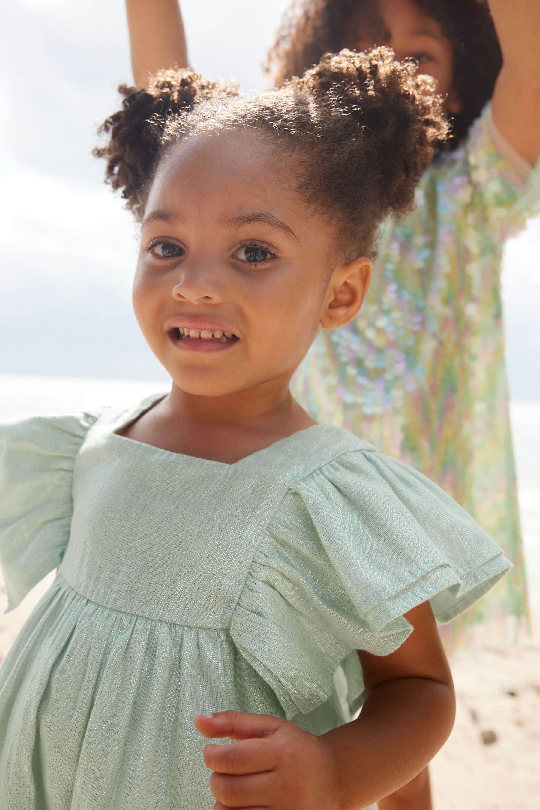 Mint Green Shimmer Party Dress (3mths-8yrs)