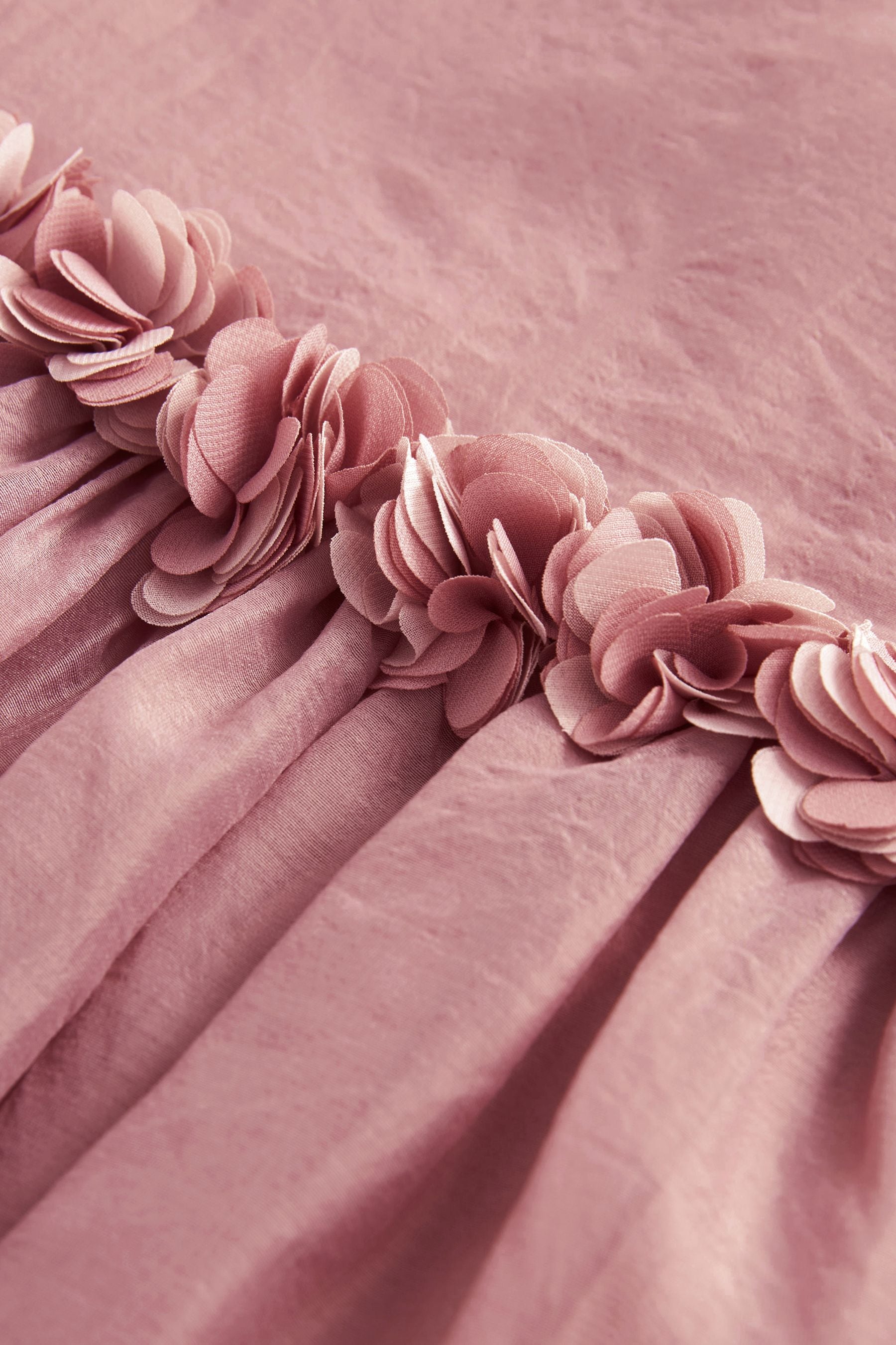 Rose Pink Corsage Flower Girl Dress (3mths-8yrs)