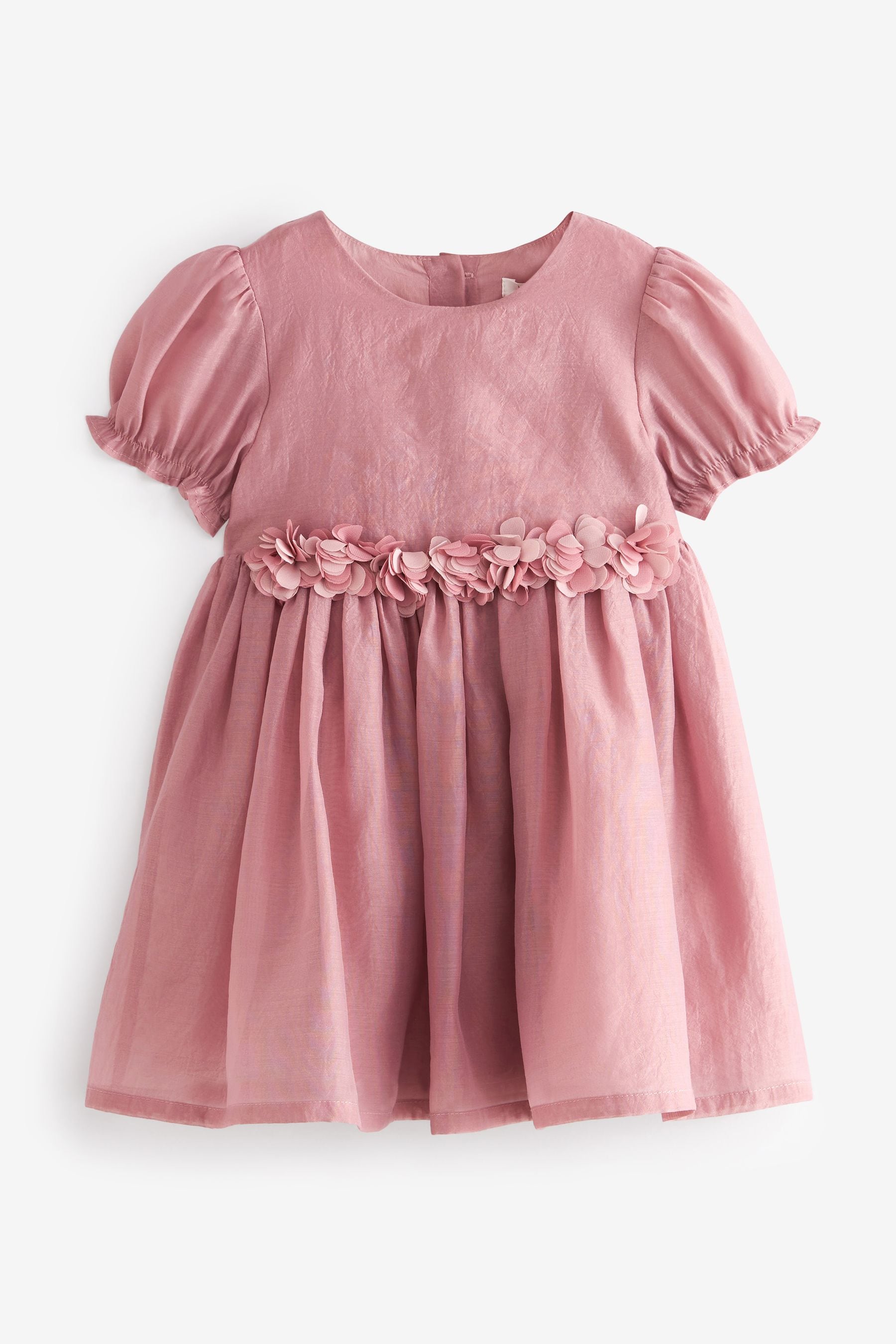 Rose Pink Corsage Flower Girl Dress (3mths-8yrs)