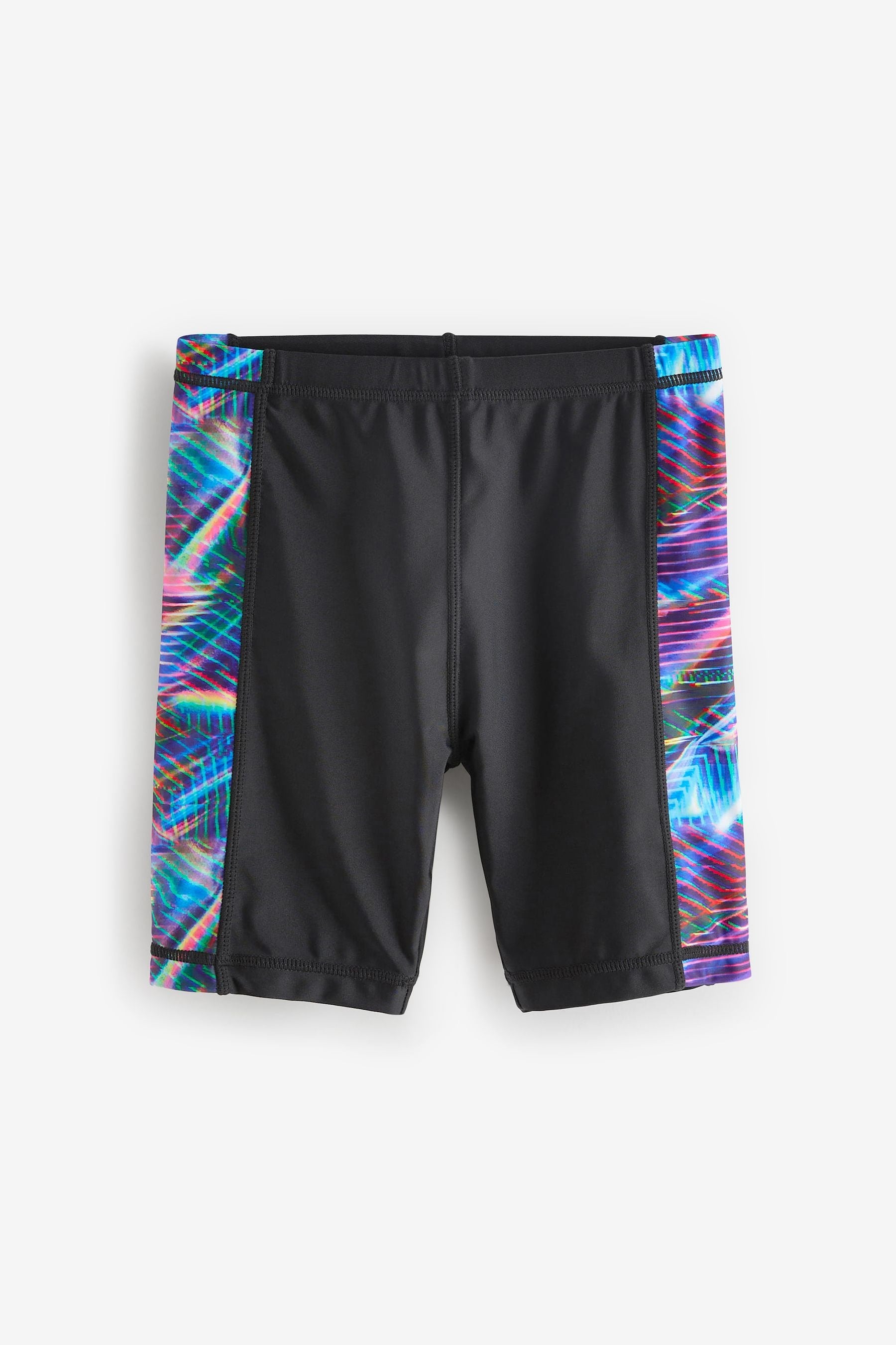 Black/Blue Stretch Swim Shorts (3-16yrs)