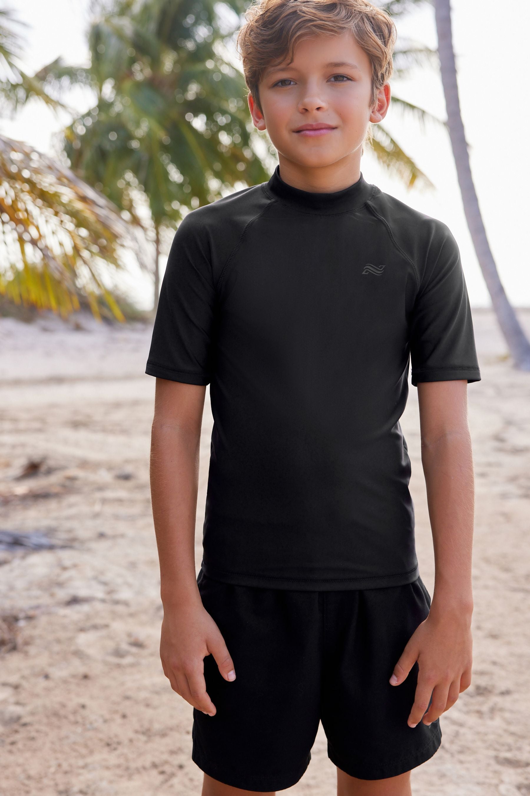 Black Sunsafe Rash Vest (1.5-16yrs)