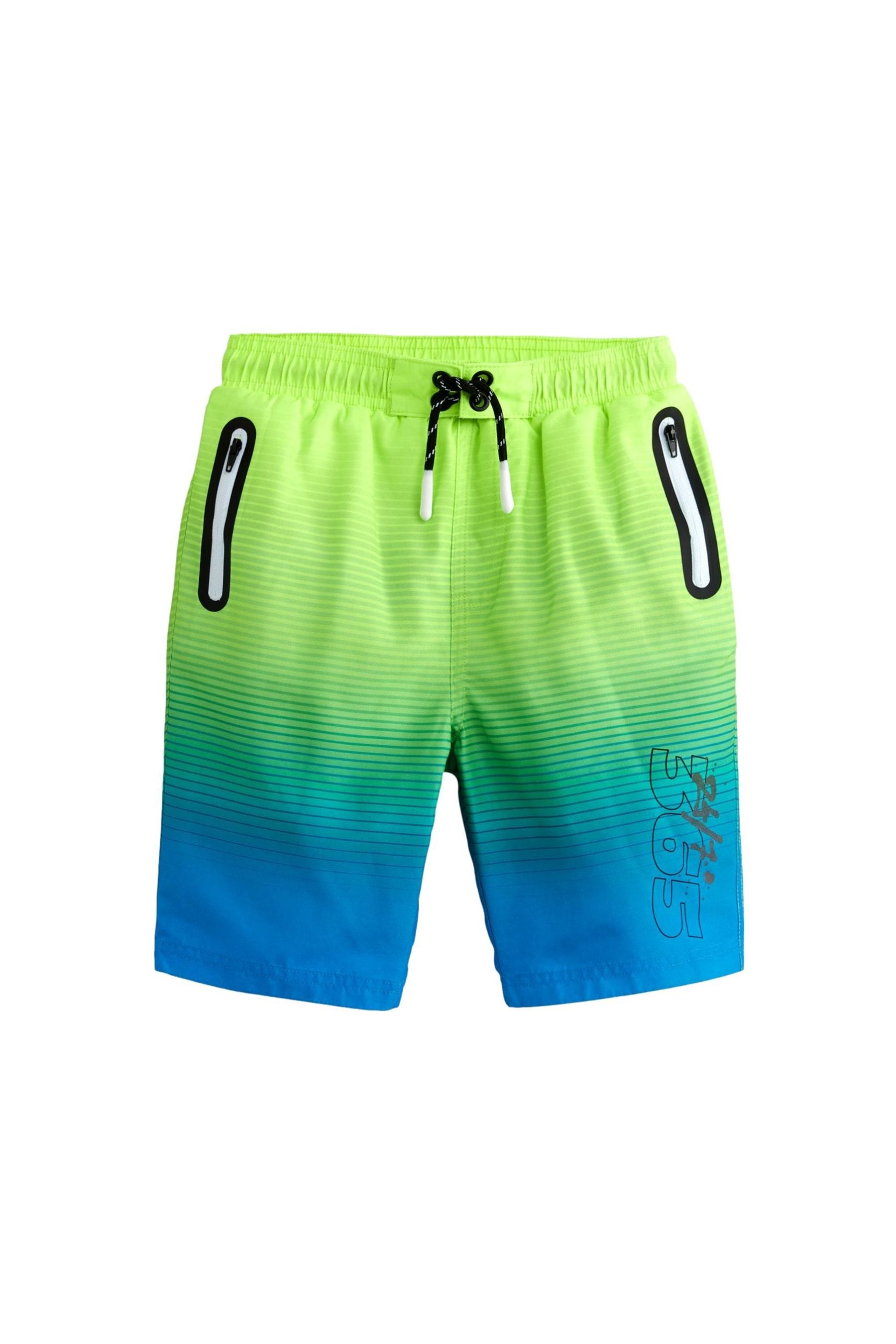 Lime Green Board Swim Shorts (3-16yrs)