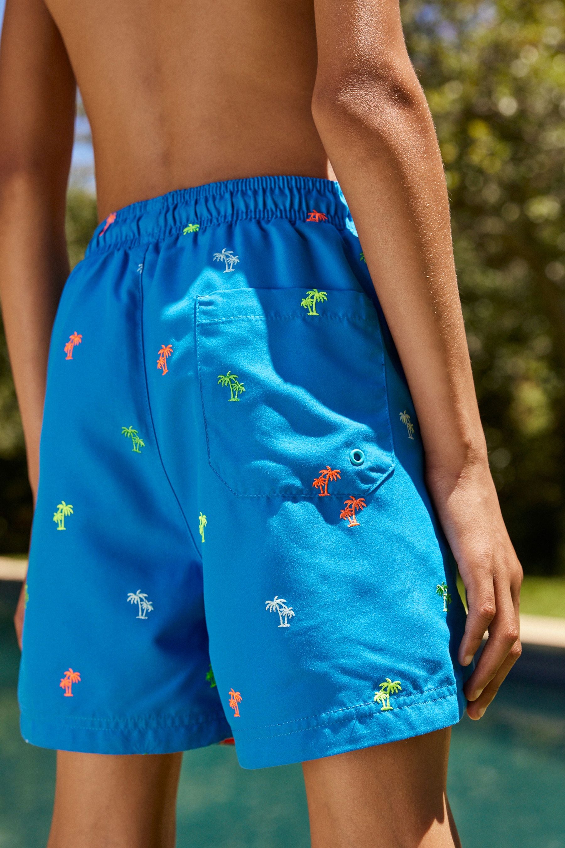 Cobalt Embroidered Printed Swim Shorts (3mths-16yrs)