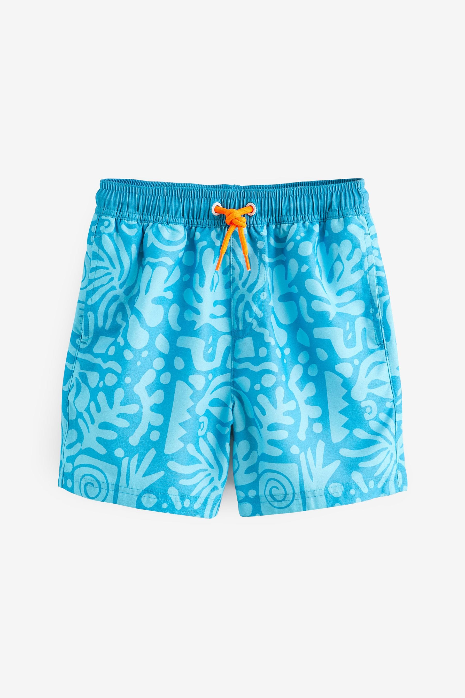 Blue Printed Swim Shorts (3mths-16yrs)