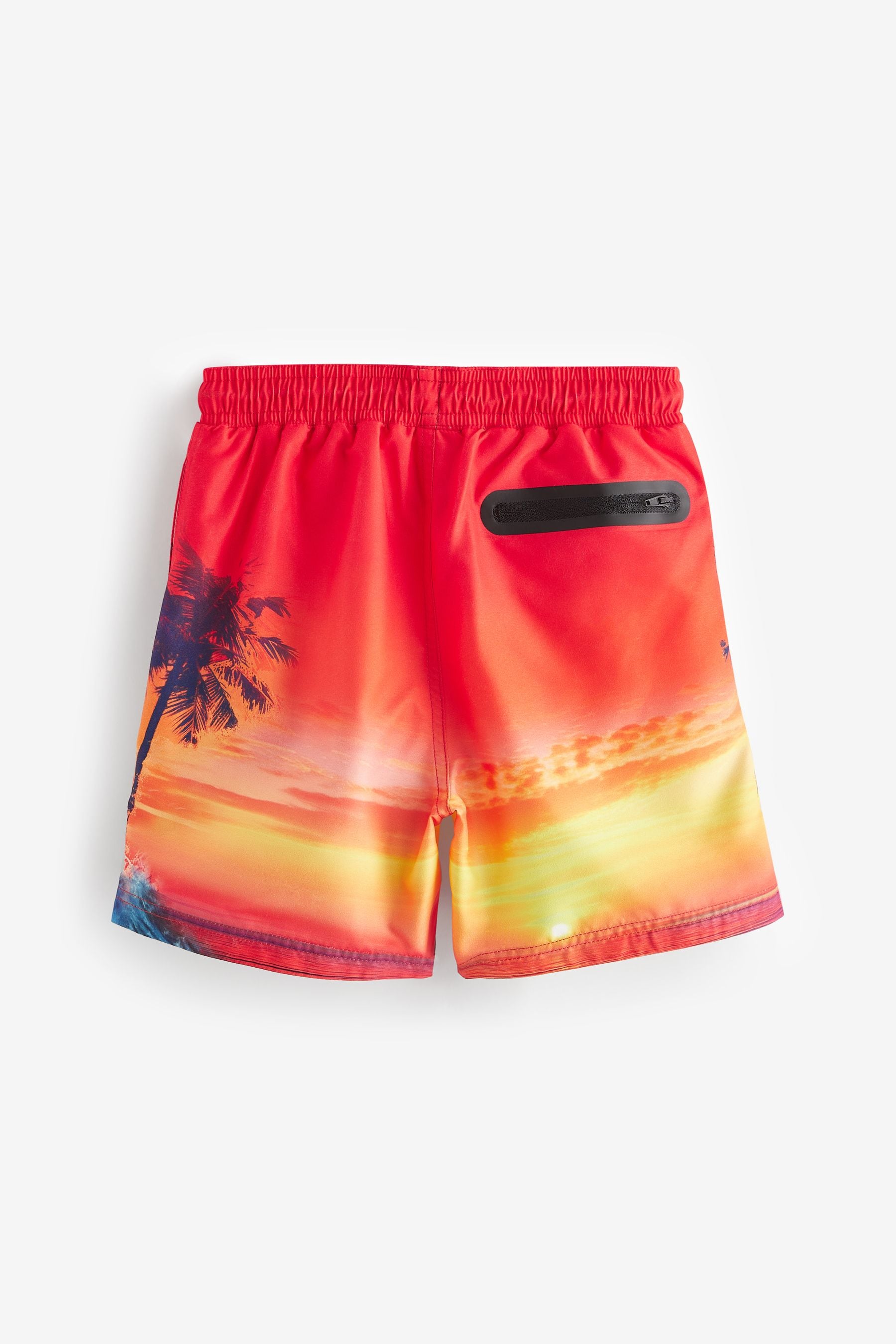 Orange Dino Printed Swim Shorts (3mths-16yrs)