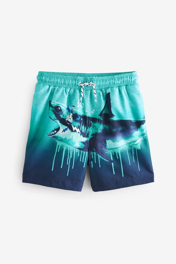 Aqua Shark Printed Swim Shorts (3-16yrs)