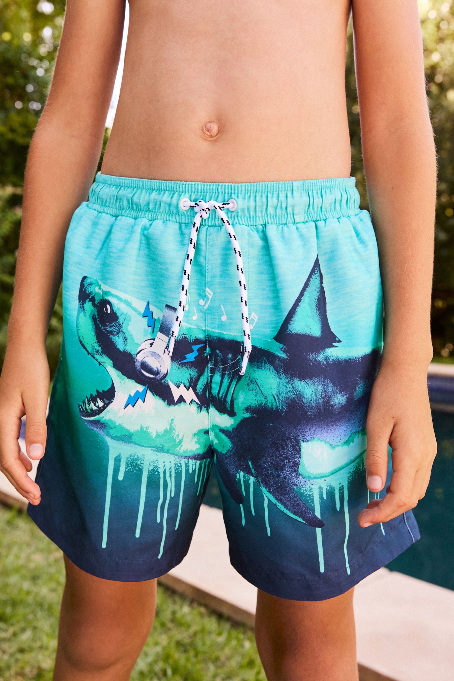 Aqua Shark Printed Swim Shorts (3mths-16yrs)