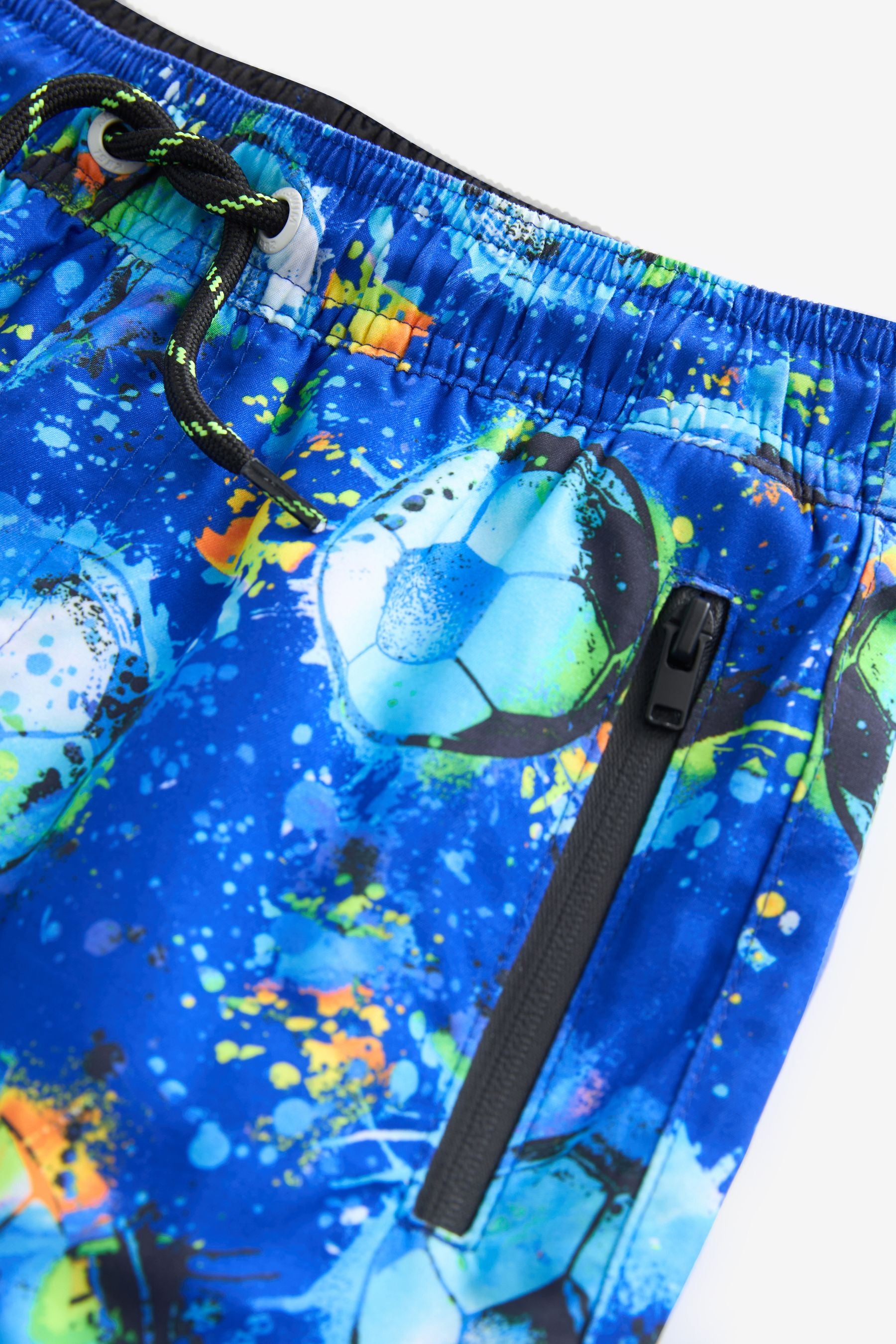 Cobalt Football Printed Swim Shorts (3mths-16yrs)