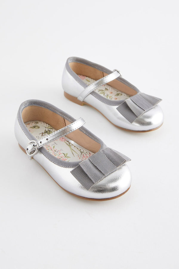 Silver Occasion Mary Jane Shoes