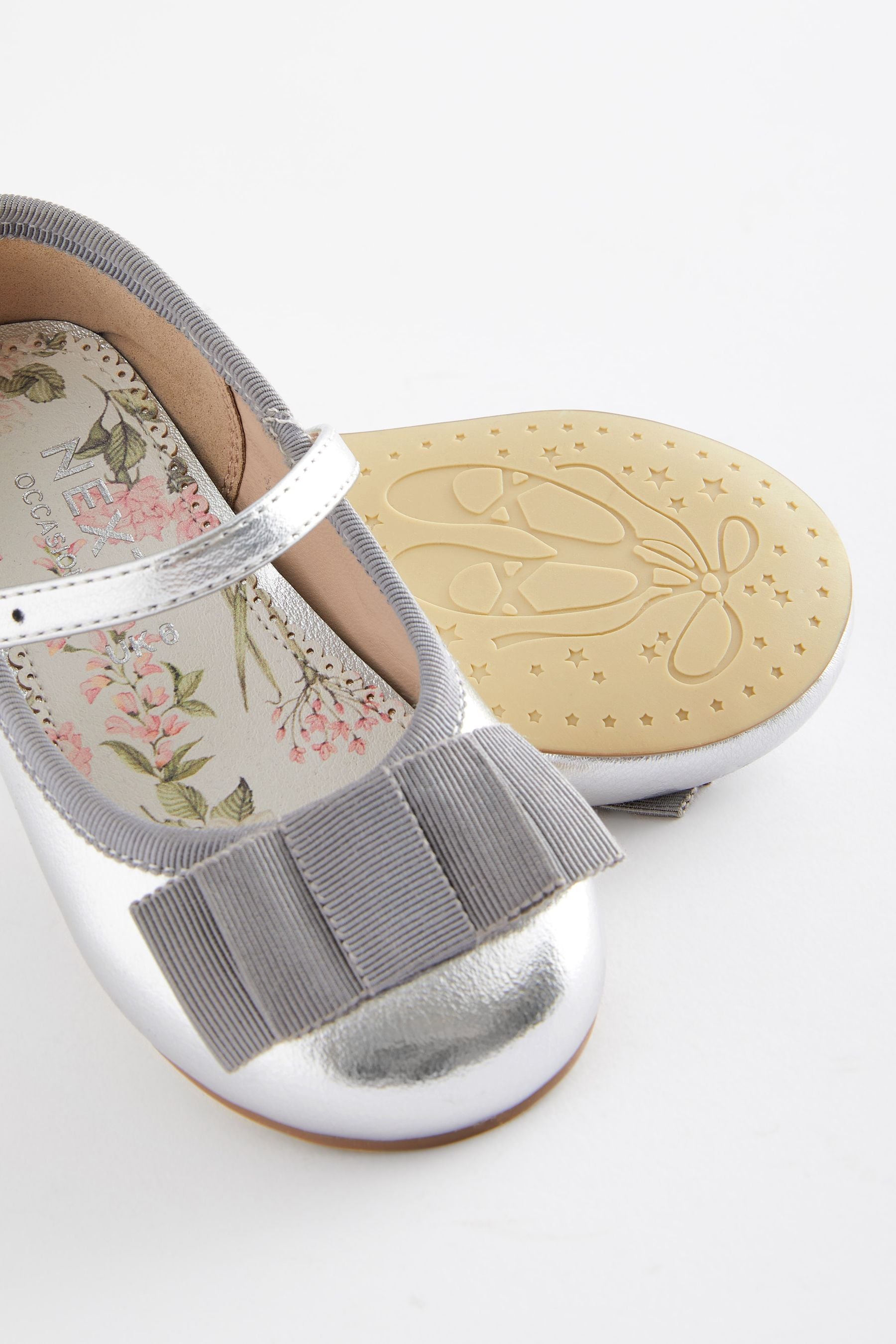 Silver Occasion Mary Jane Shoes