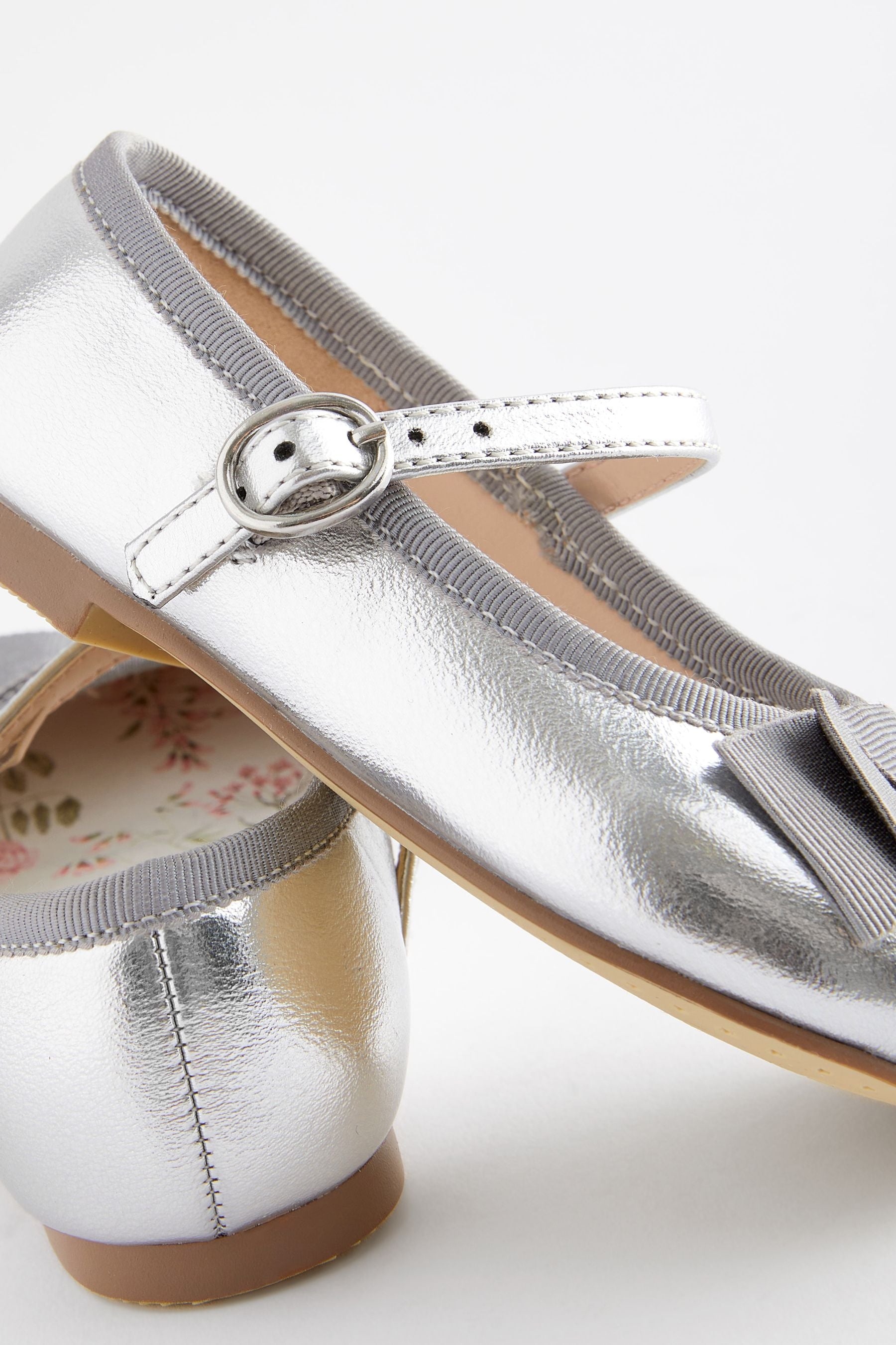 Silver Occasion Mary Jane Shoes