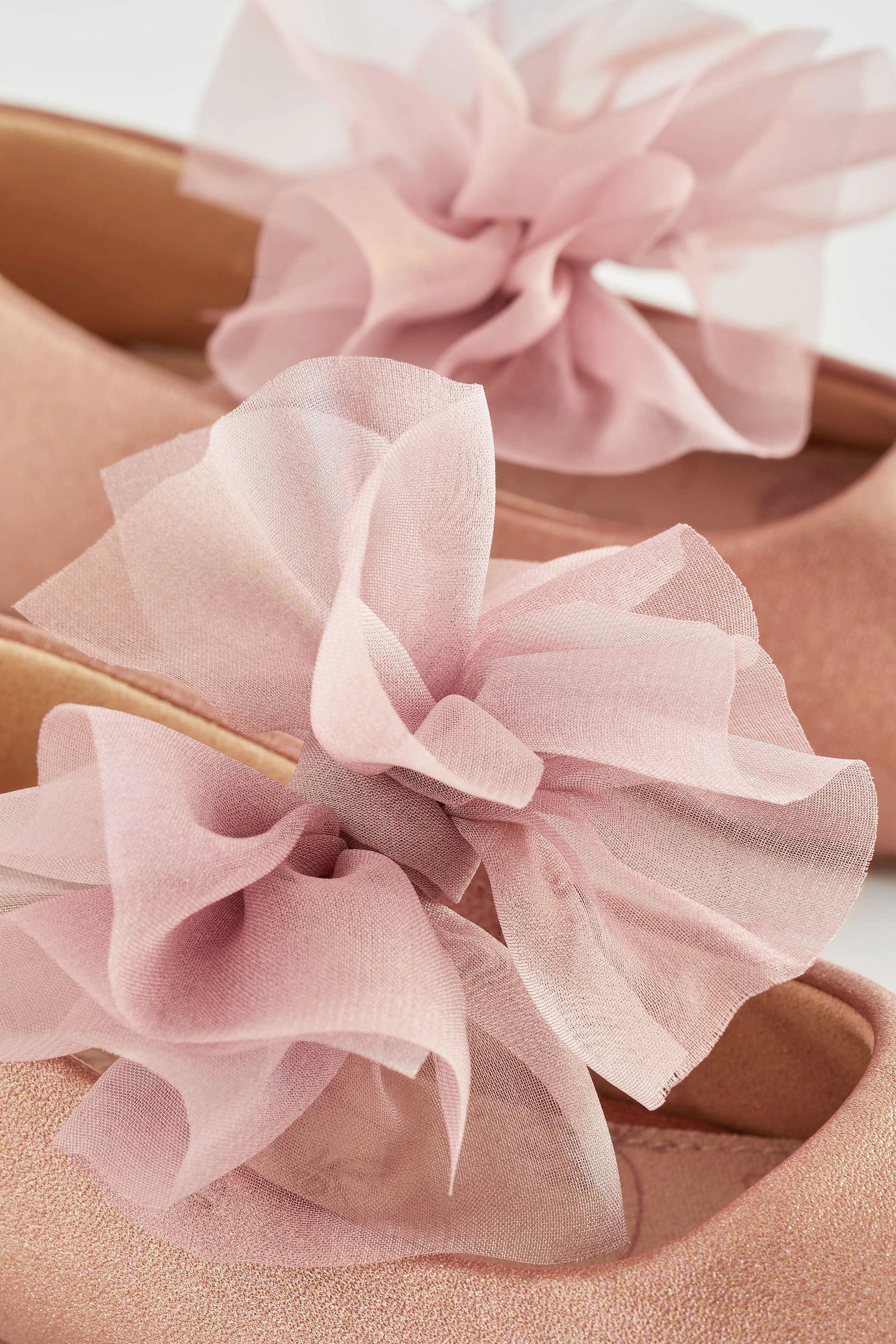 Pink Standard Fit (F) Mary Jane Bridesmaid Bow Occasion Shoes