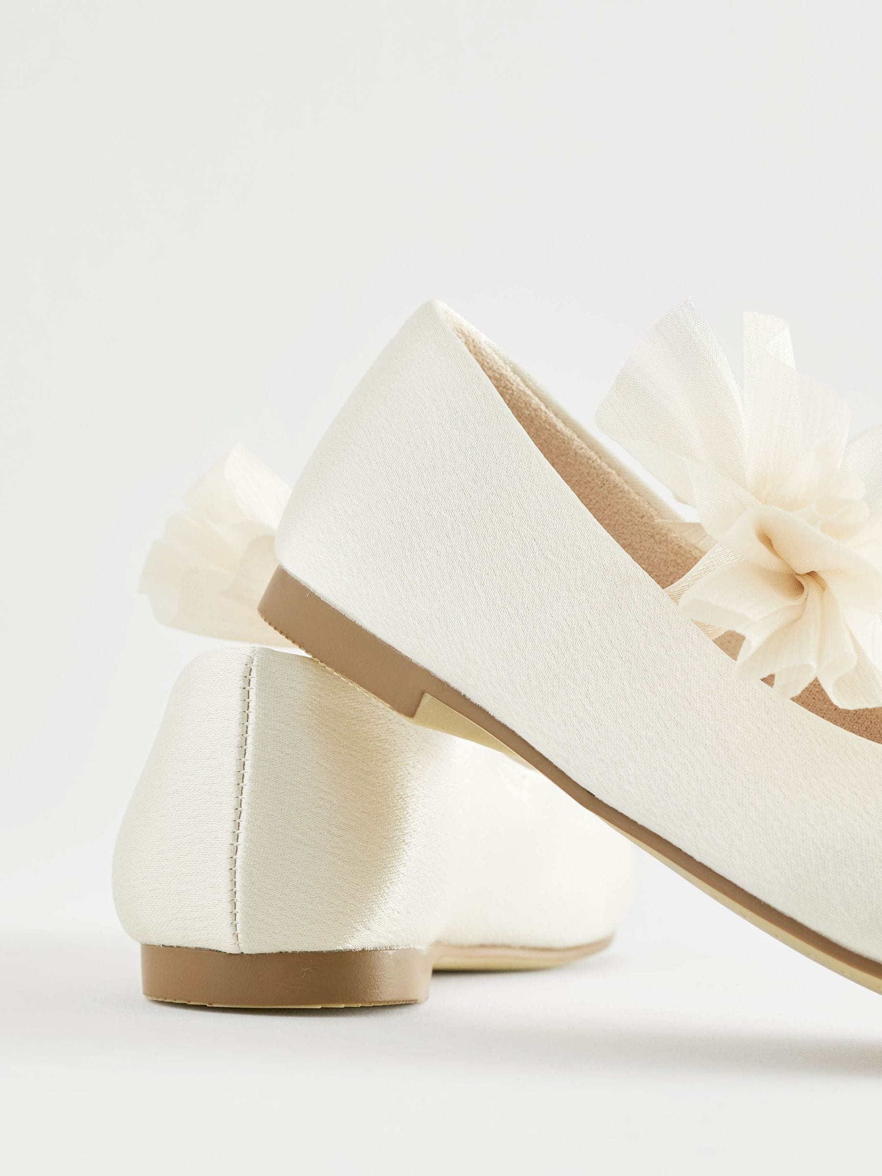 Ivory Mary Jane Bridesmaid Bow Occasion Shoes