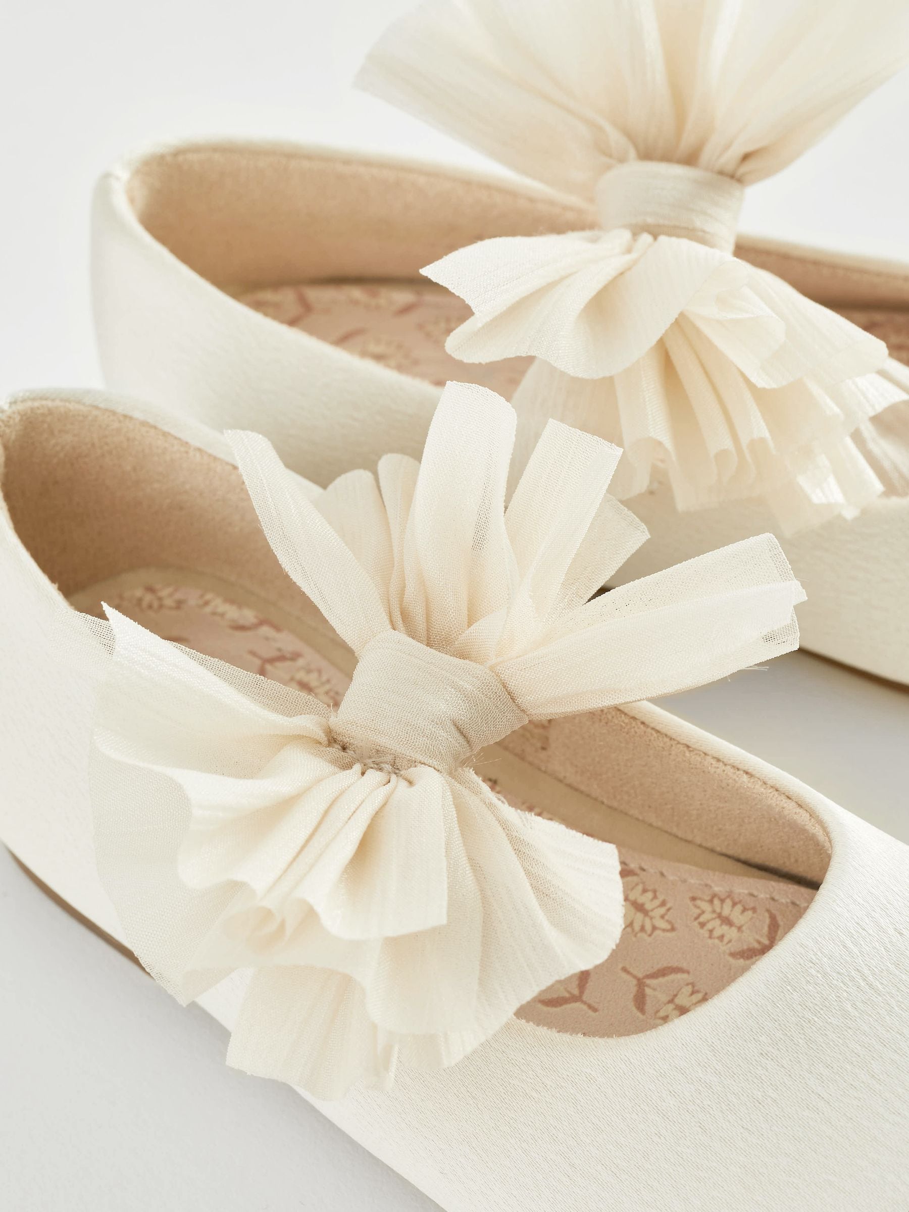 Ivory Mary Jane Bridesmaid Bow Occasion Shoes