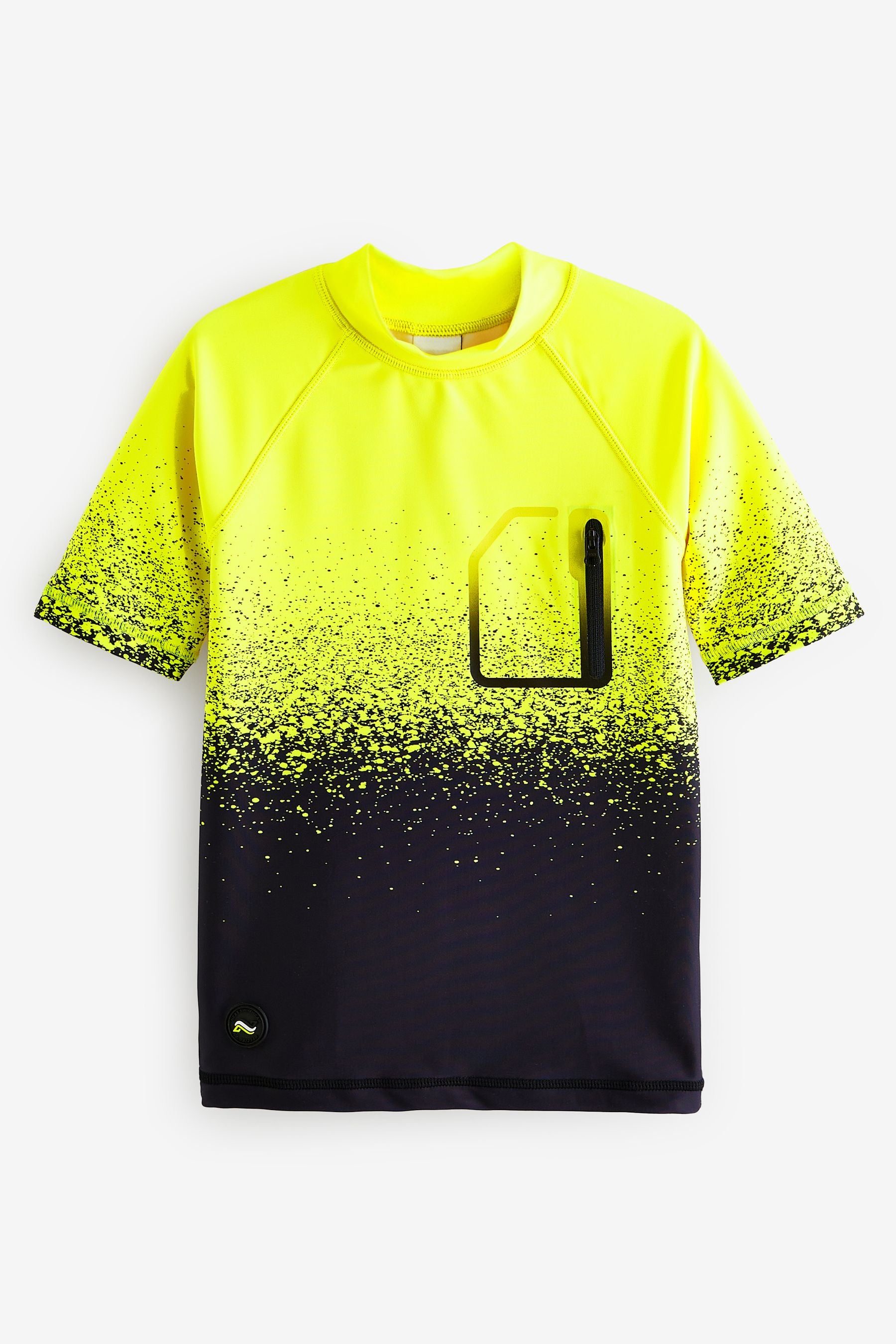 Yellow/Black Short Sleeve Sunsafe Rash Vest (1.5-16yrs)