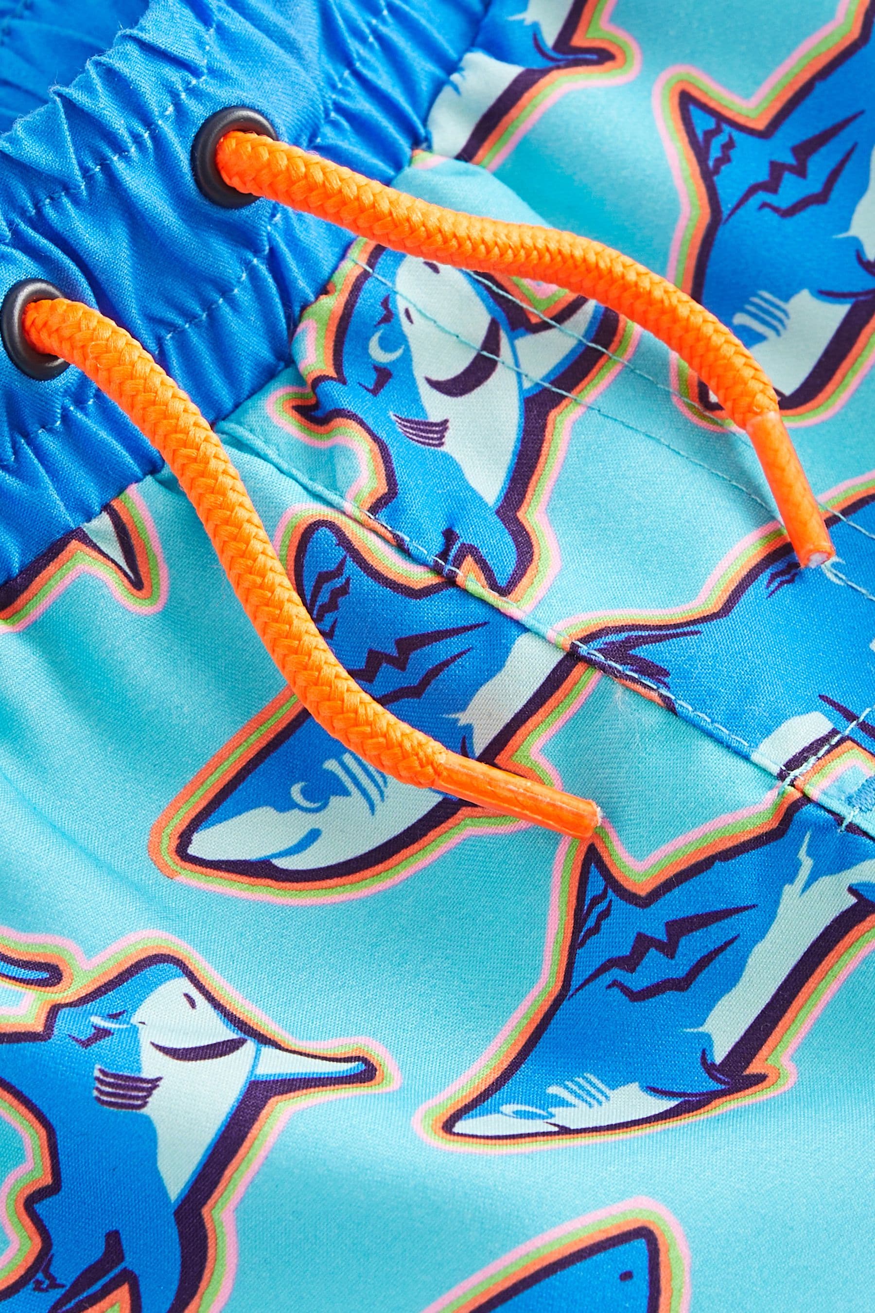 Blue Shark Printed Swim Shorts (3mths-7yrs)