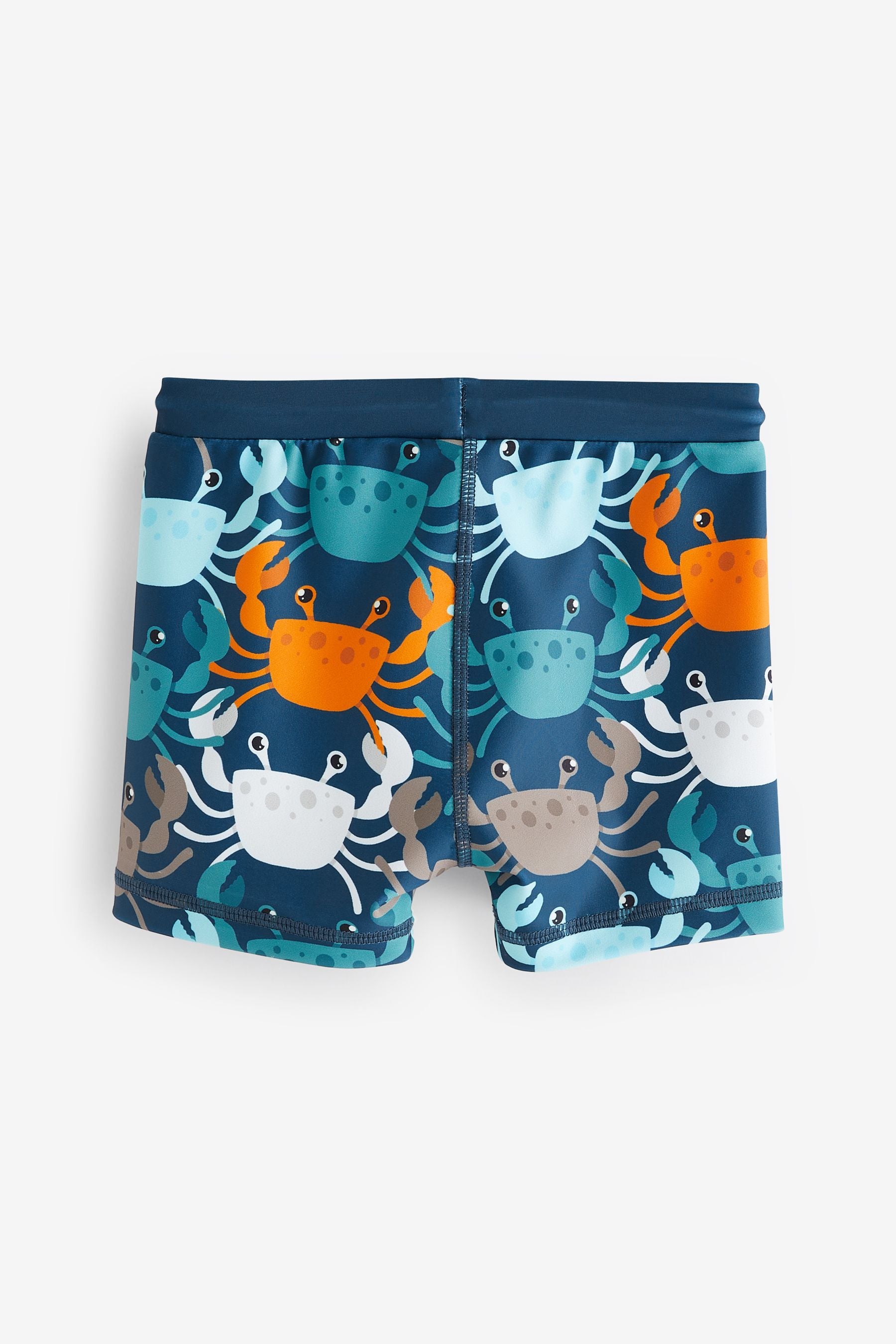 Navy and Blue Printed Swim Shorts (3mths-7yrs)