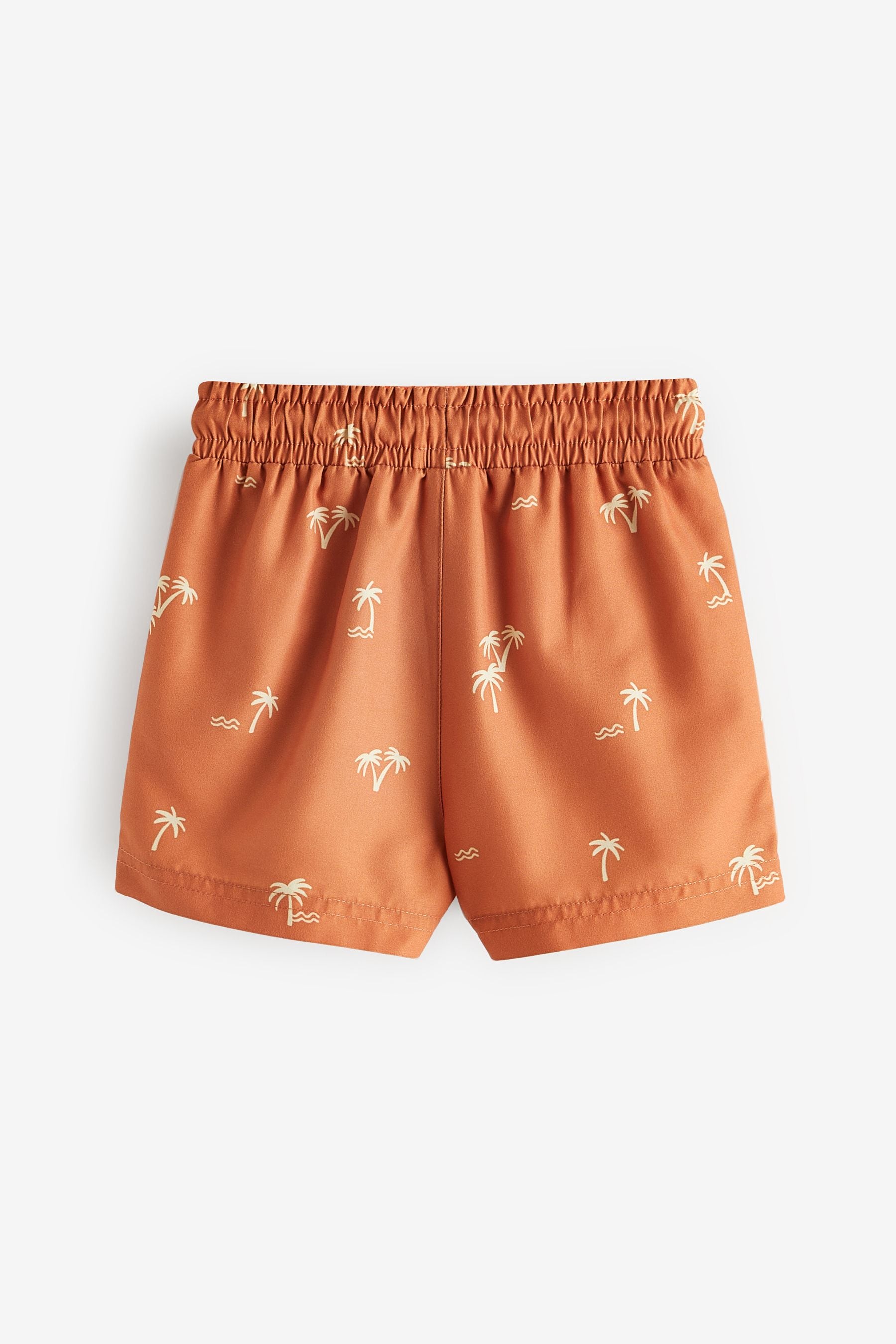 Rust Palm Printed Swim Shorts (3mths-16yrs)