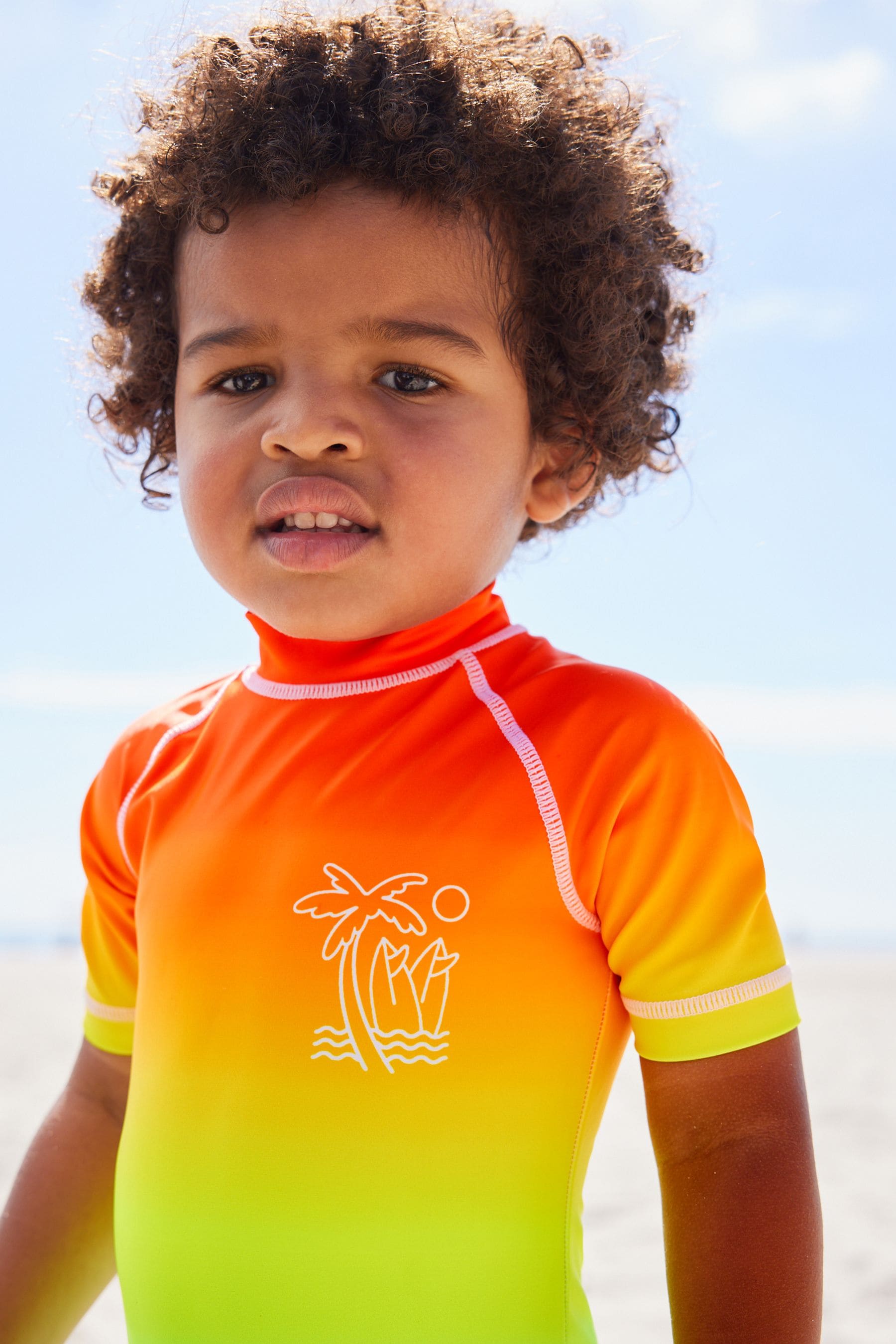 Rainbow Dip Dye Sunsafe All-In-One Swimsuit (3mths-7yrs)