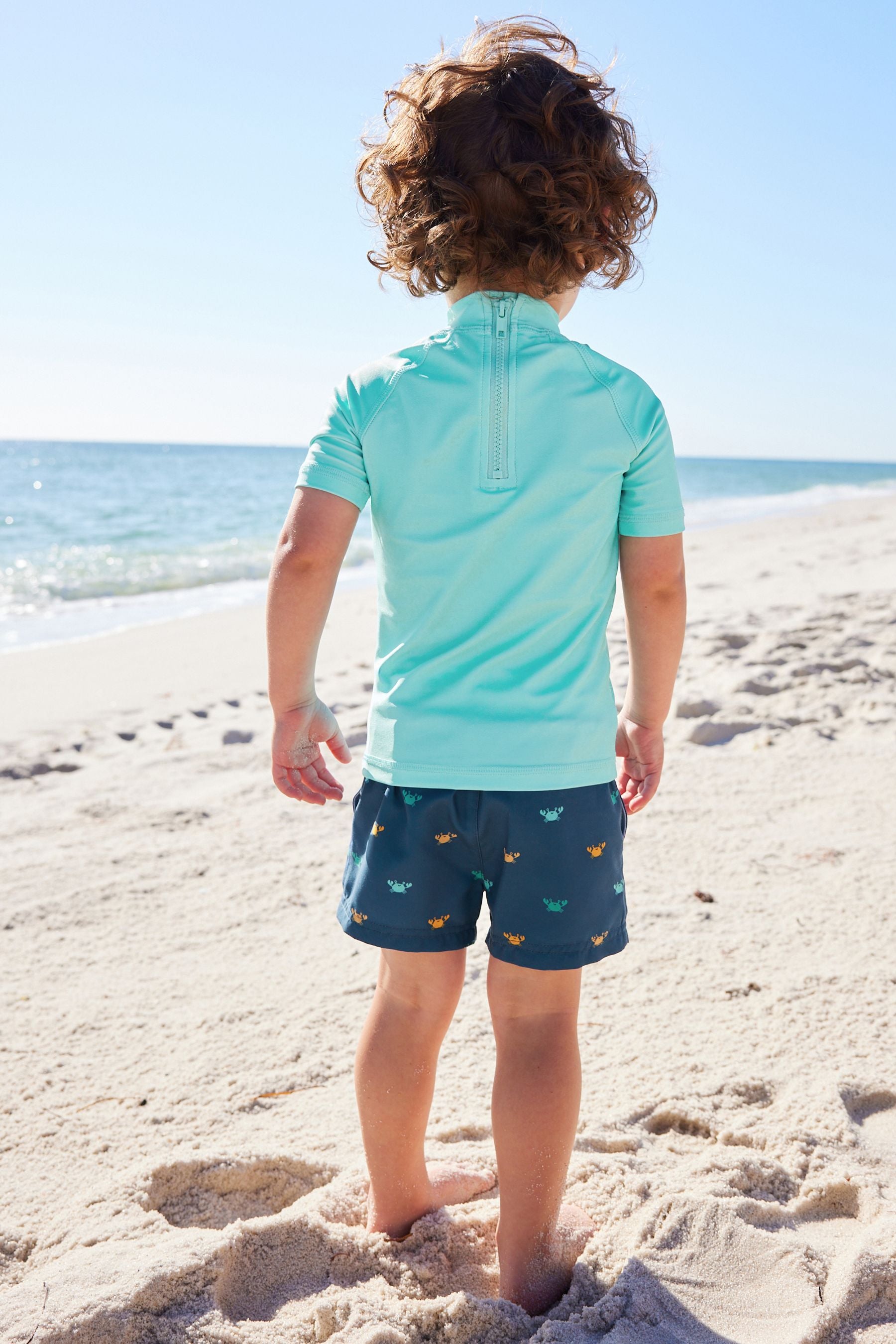 Blue Crab Sunsafe Top and Shorts Set (3mths-7yrs)