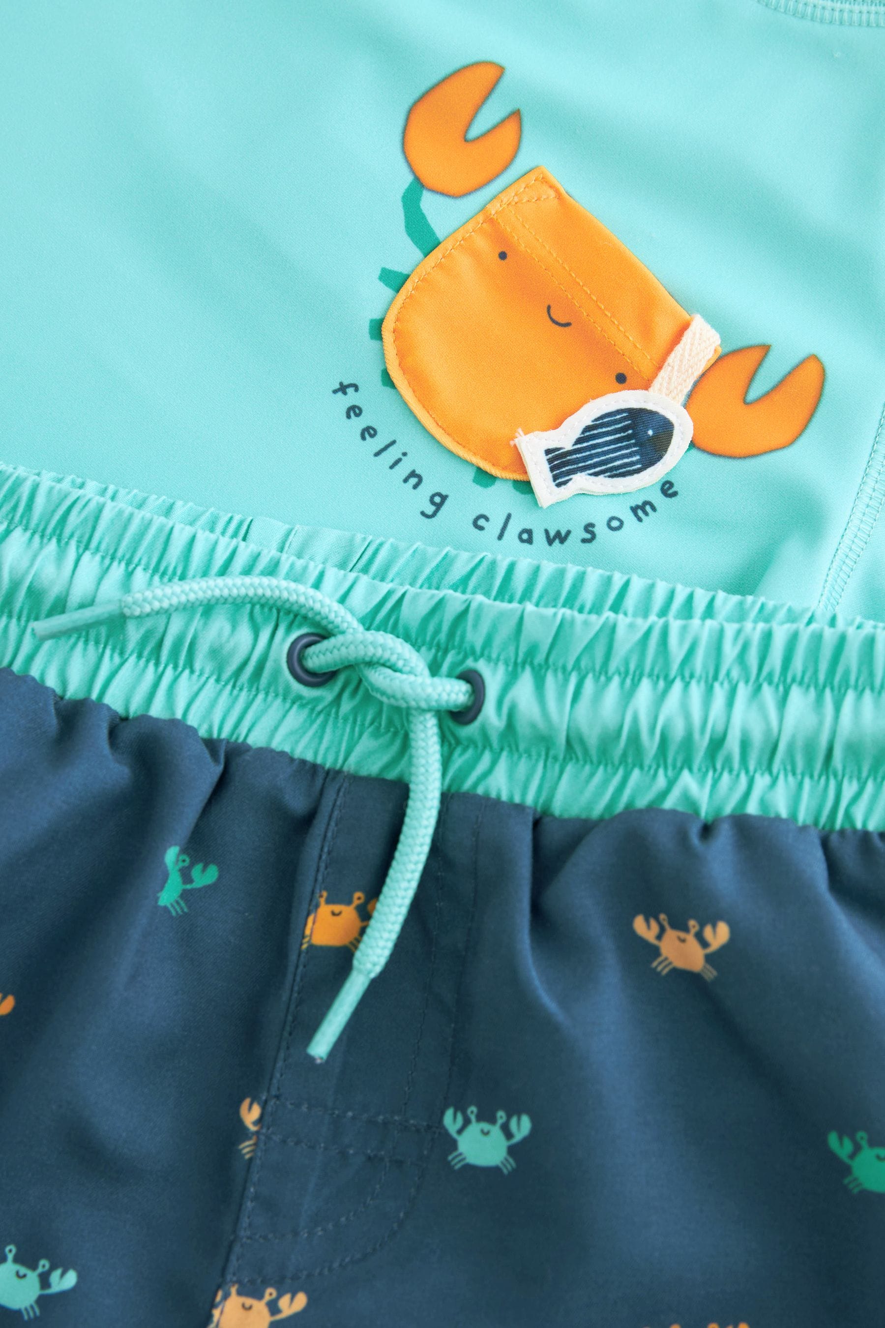 Blue Crab Sunsafe Top and Shorts Set (3mths-7yrs)