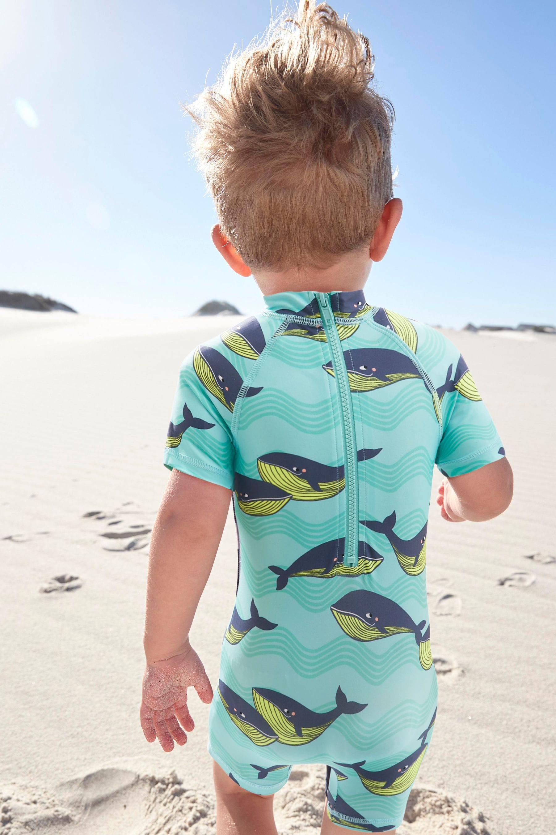 Mint Whale Sunsafe All-In-One Swimsuit (3mths-7yrs)