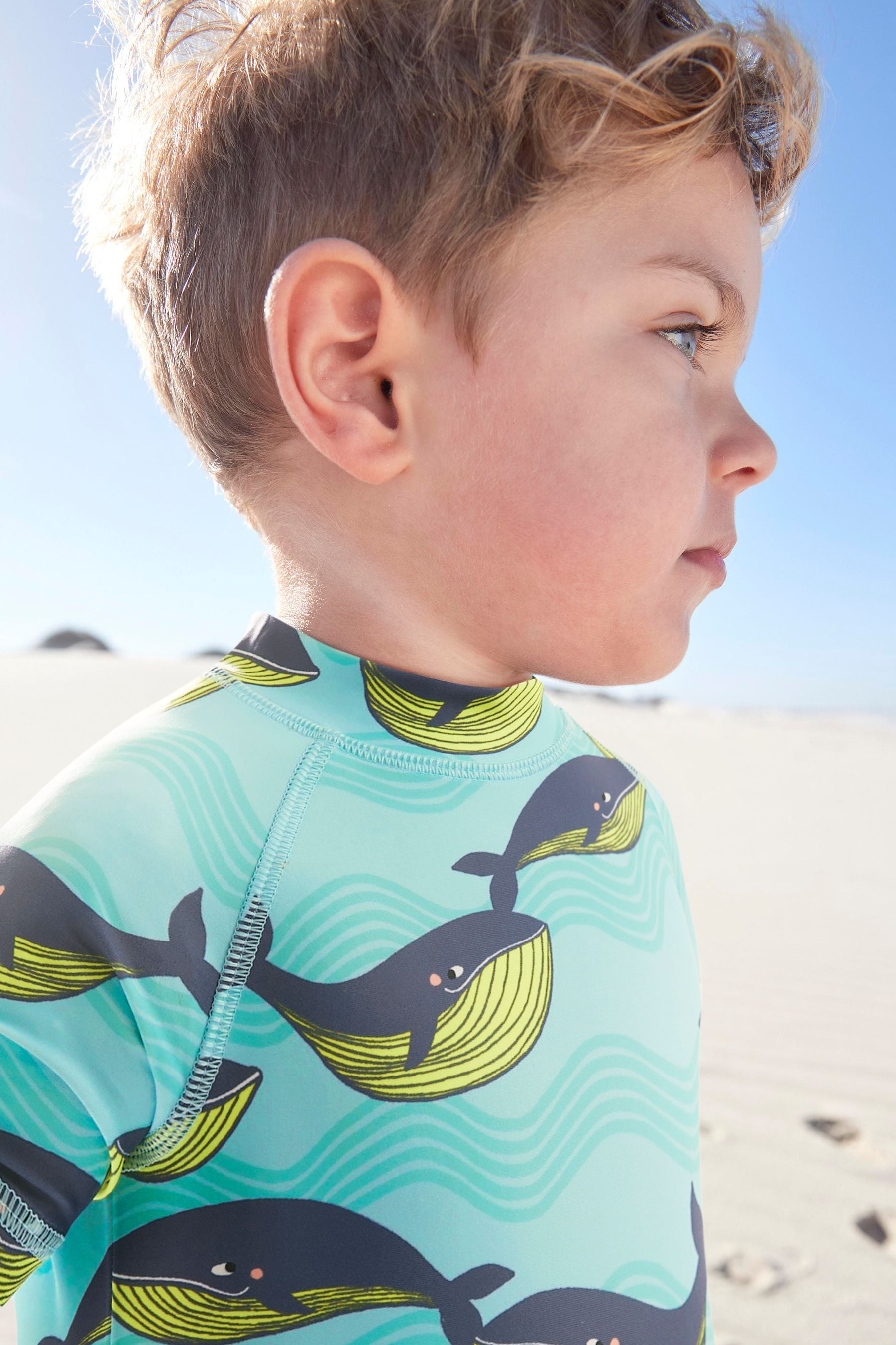 Mint Whale Sunsafe All-In-One Swimsuit (3mths-7yrs)