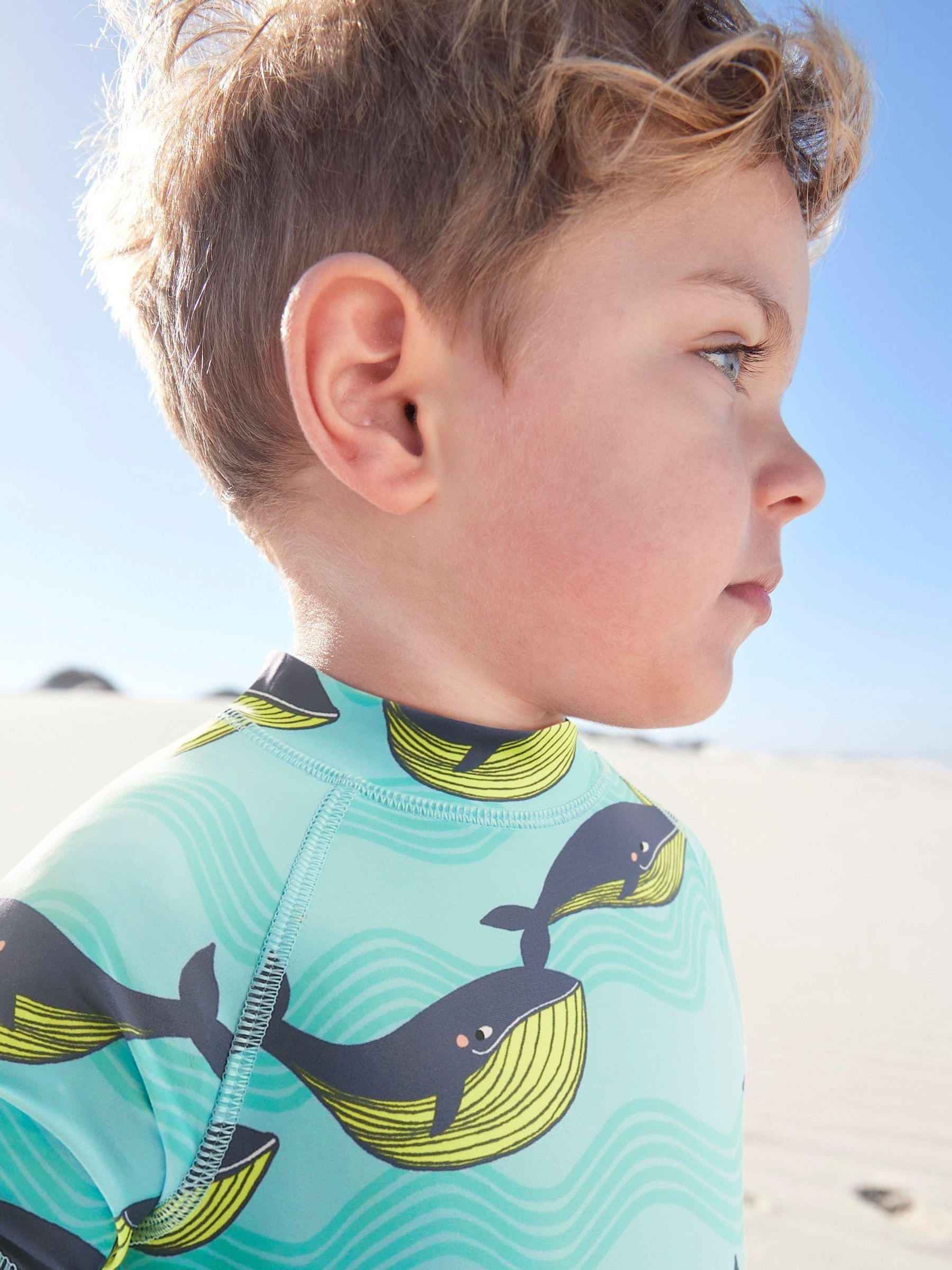 Mint Whale Sunsafe All-In-One Swimsuit (3mths-7yrs)