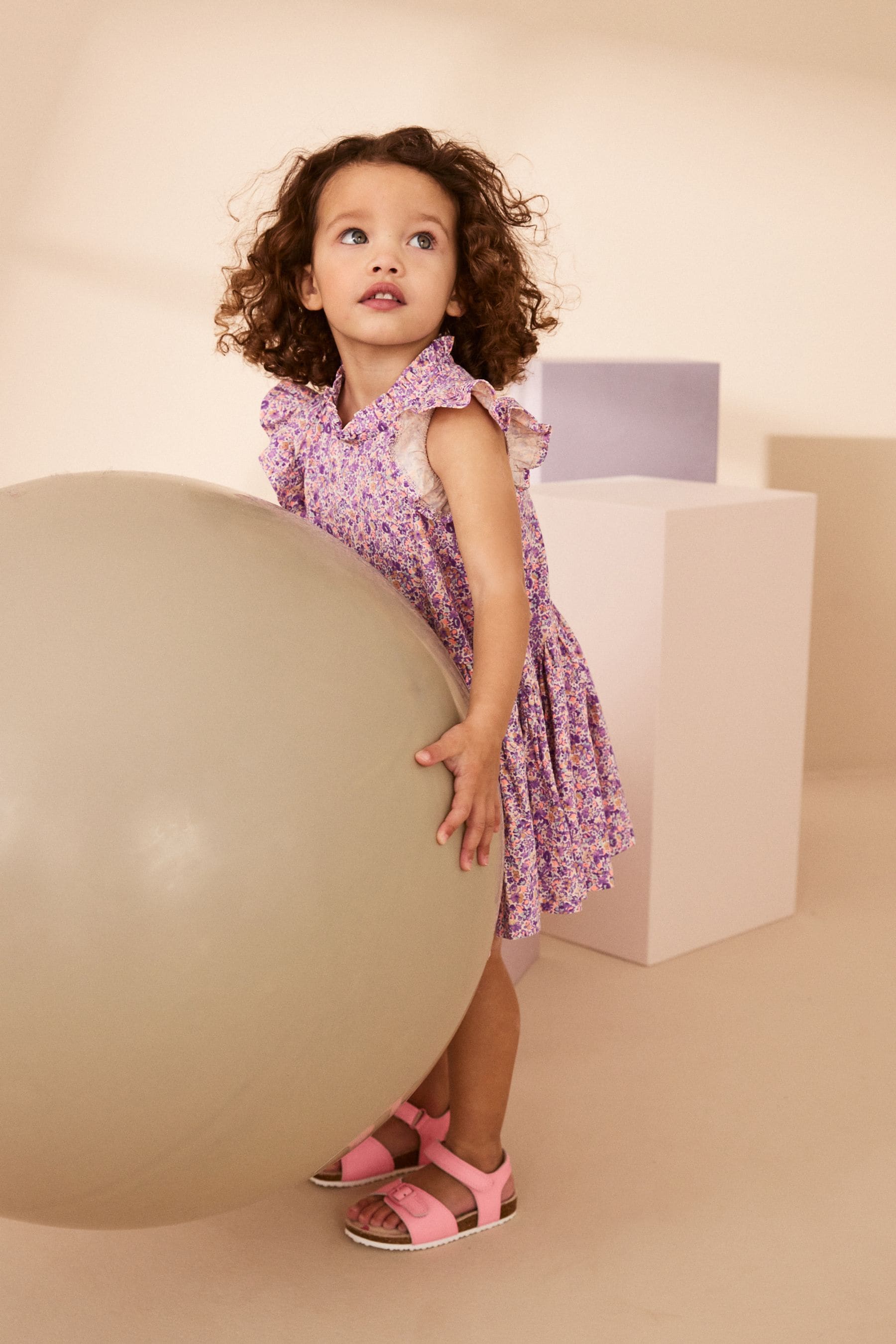 Lilac Purple Asymmetric Dress (3mths-7yrs)