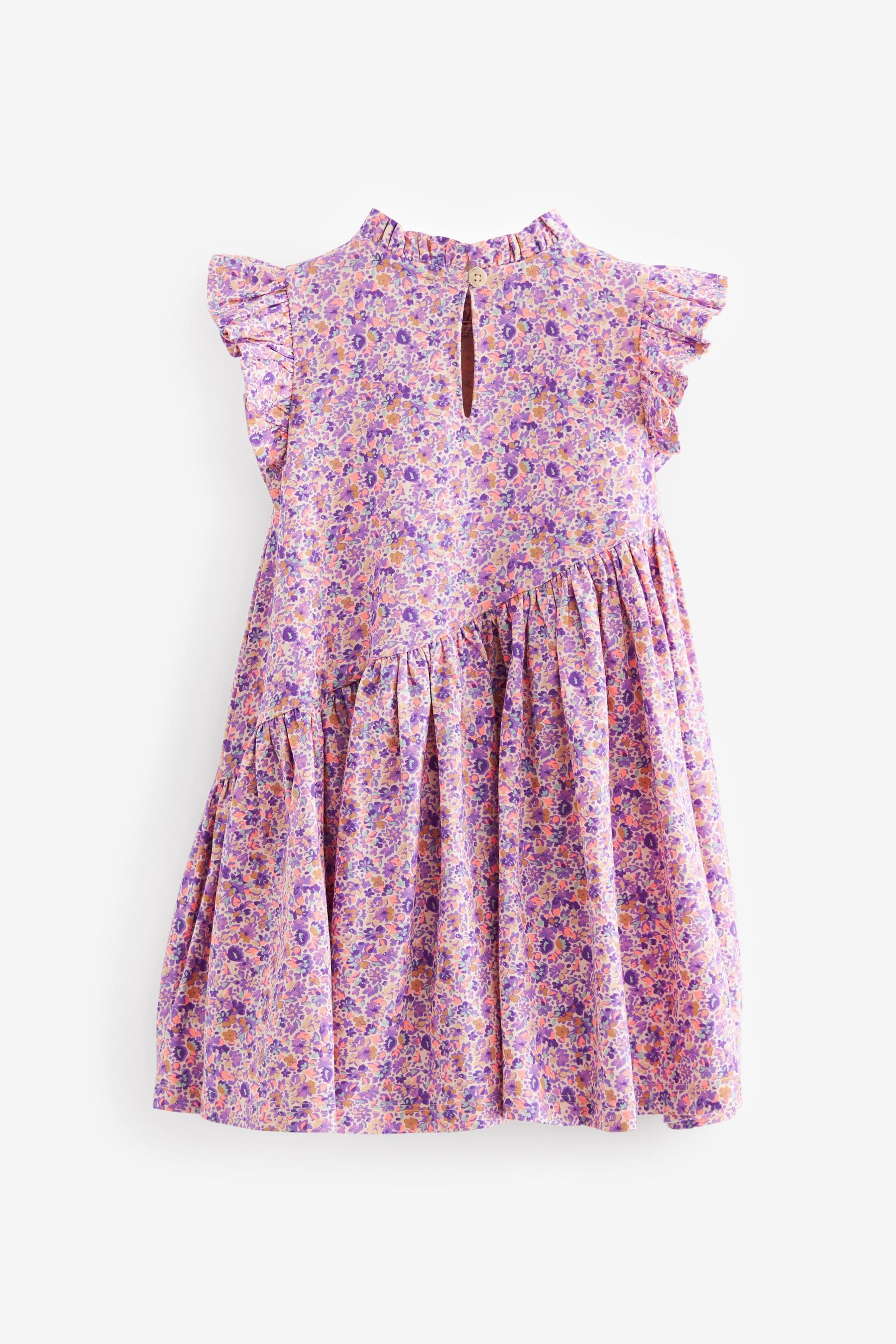 Lilac Purple Asymmetric Dress (3mths-7yrs)