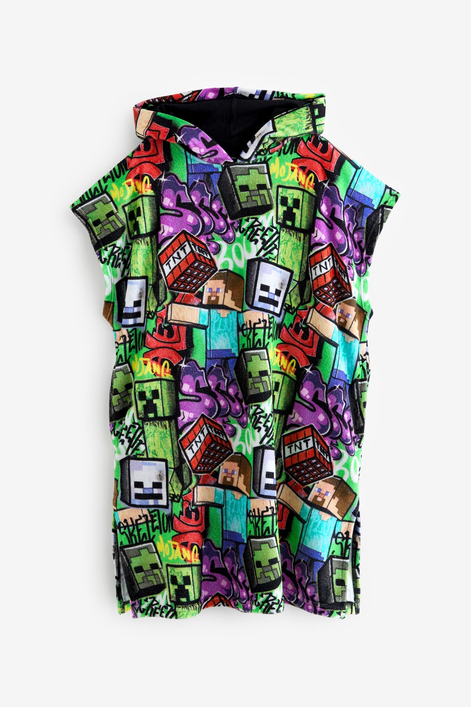 Minecraft Multi-Coloured Towelling Cover-Up (3-16yrs)