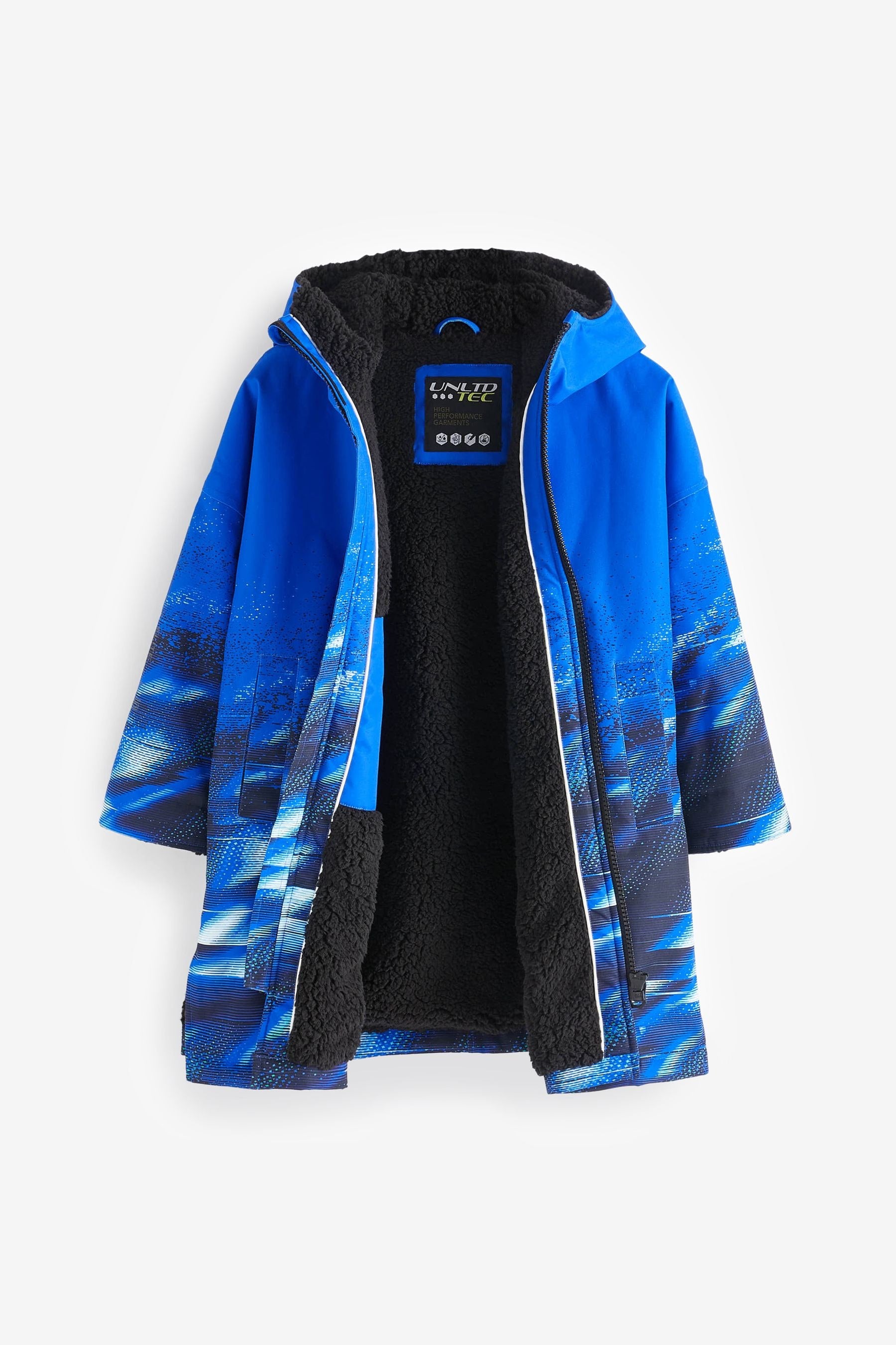 Blue Printed Waterproof Changing Robe (3-16yrs)